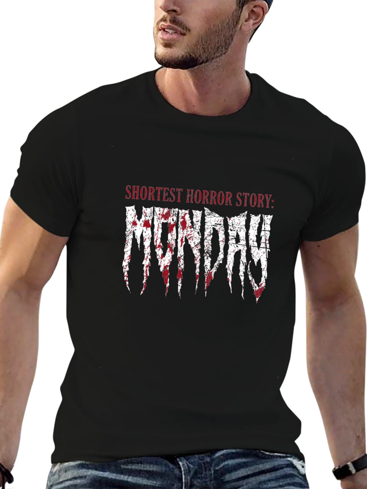 Monday Horror Story Graphic T-Shirt