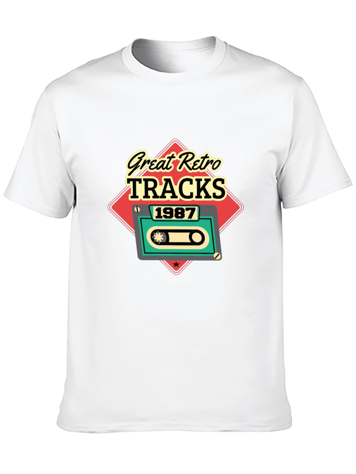 Great Retro Tracks 1987 Graphic Tee