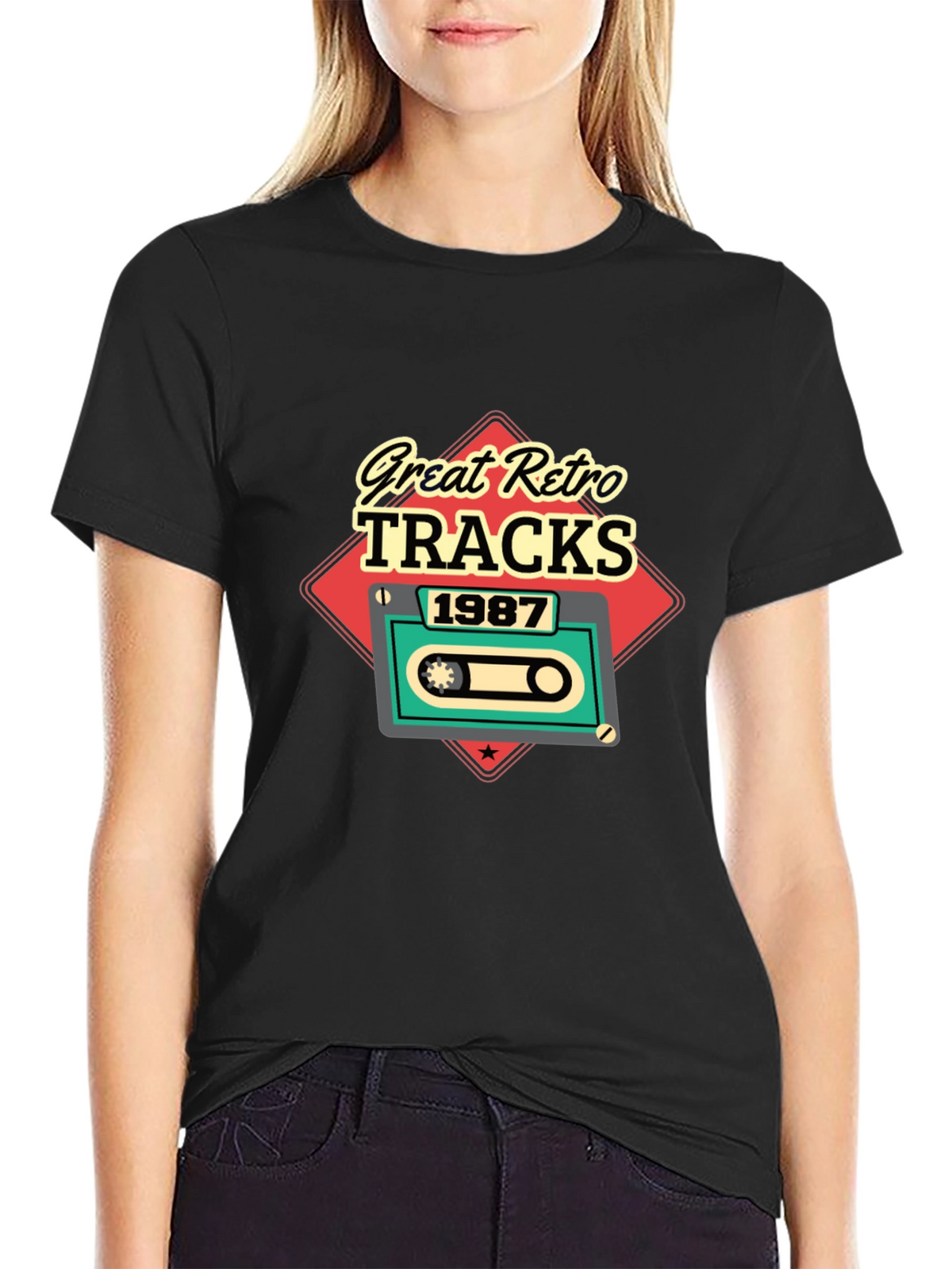 Great Retro Tracks 1987 Graphic Tee