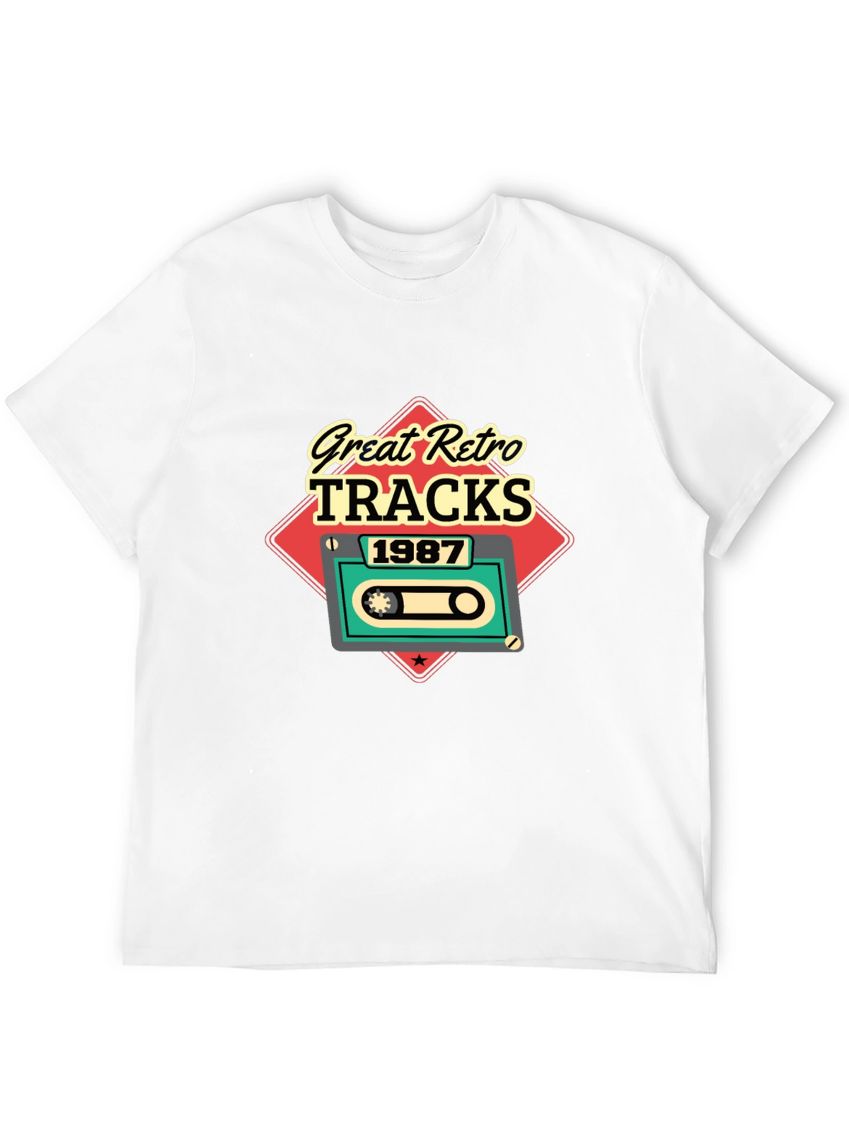 Great Retro Tracks 1987 Graphic Tee