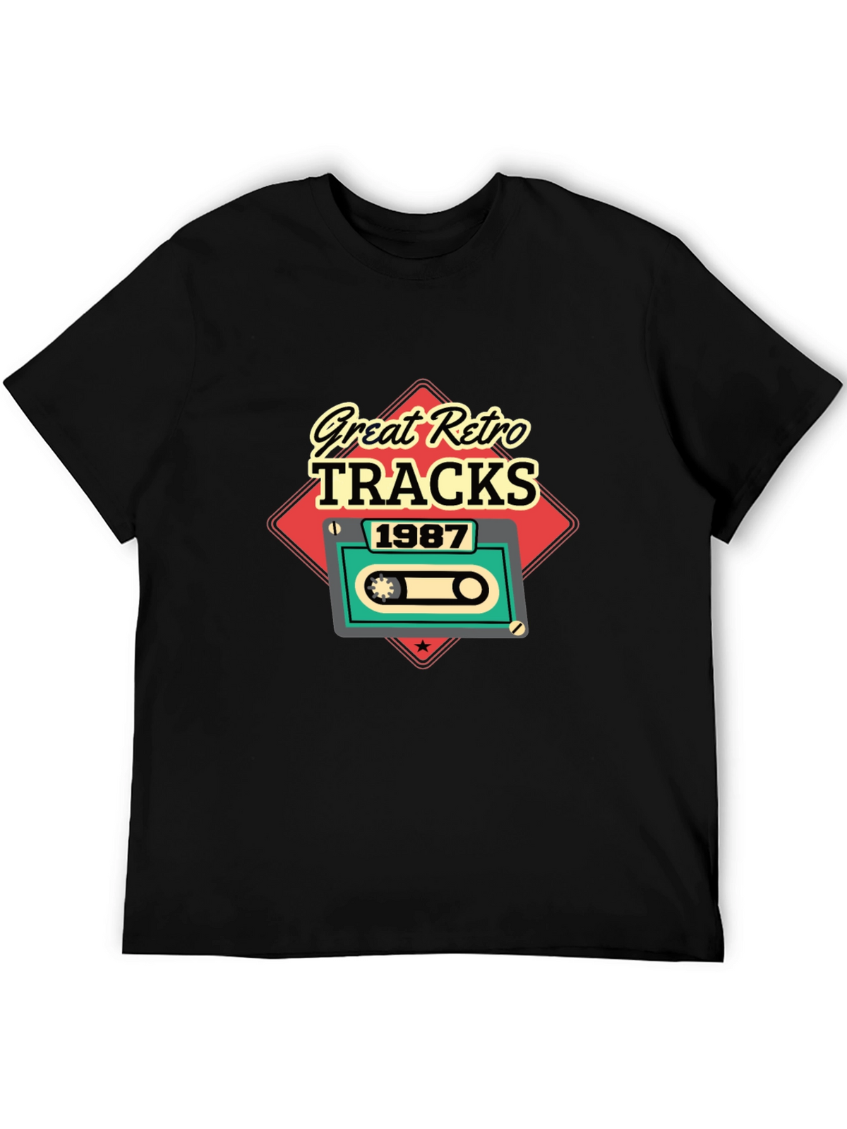 Great Retro Tracks 1987 Graphic Tee