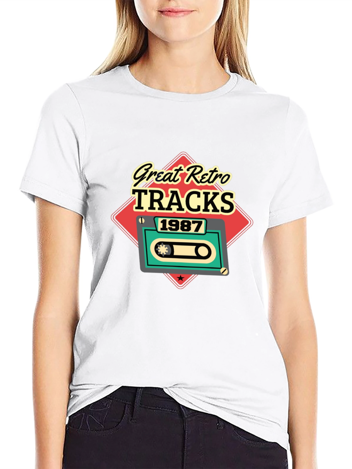 Great Retro Tracks 1987 Graphic Tee