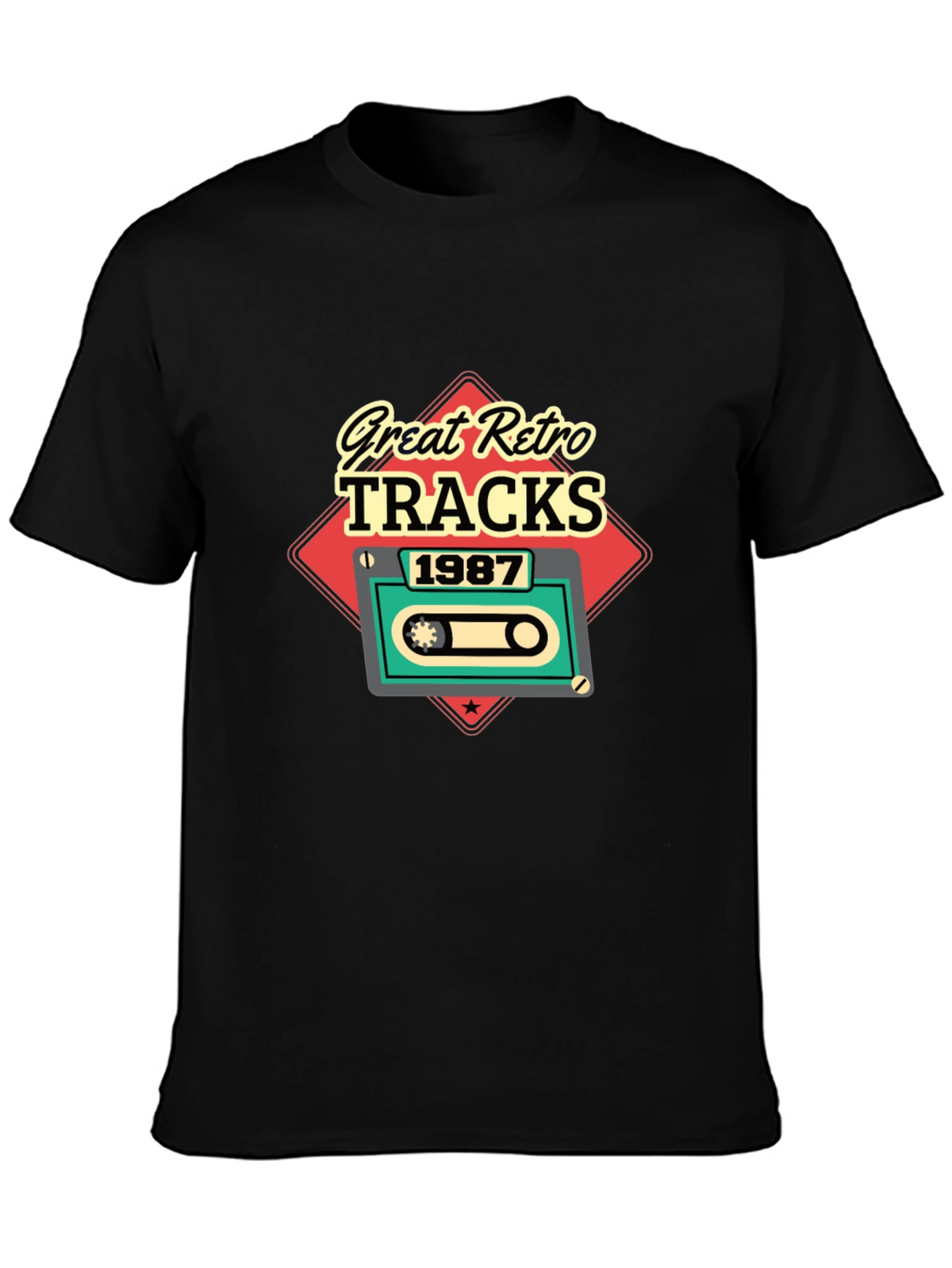 Great Retro Tracks 1987 Graphic Tee
