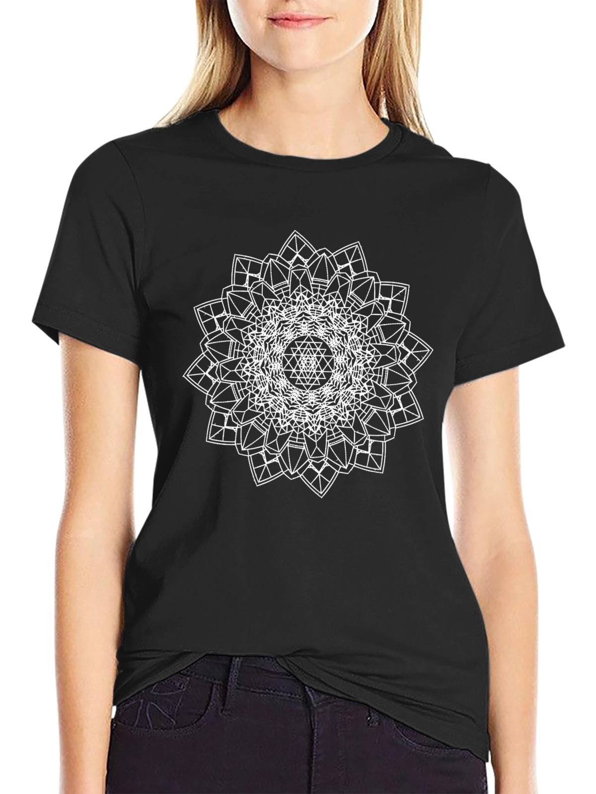 Geometric Mandala T-Shirt - Modern Graphic Tee