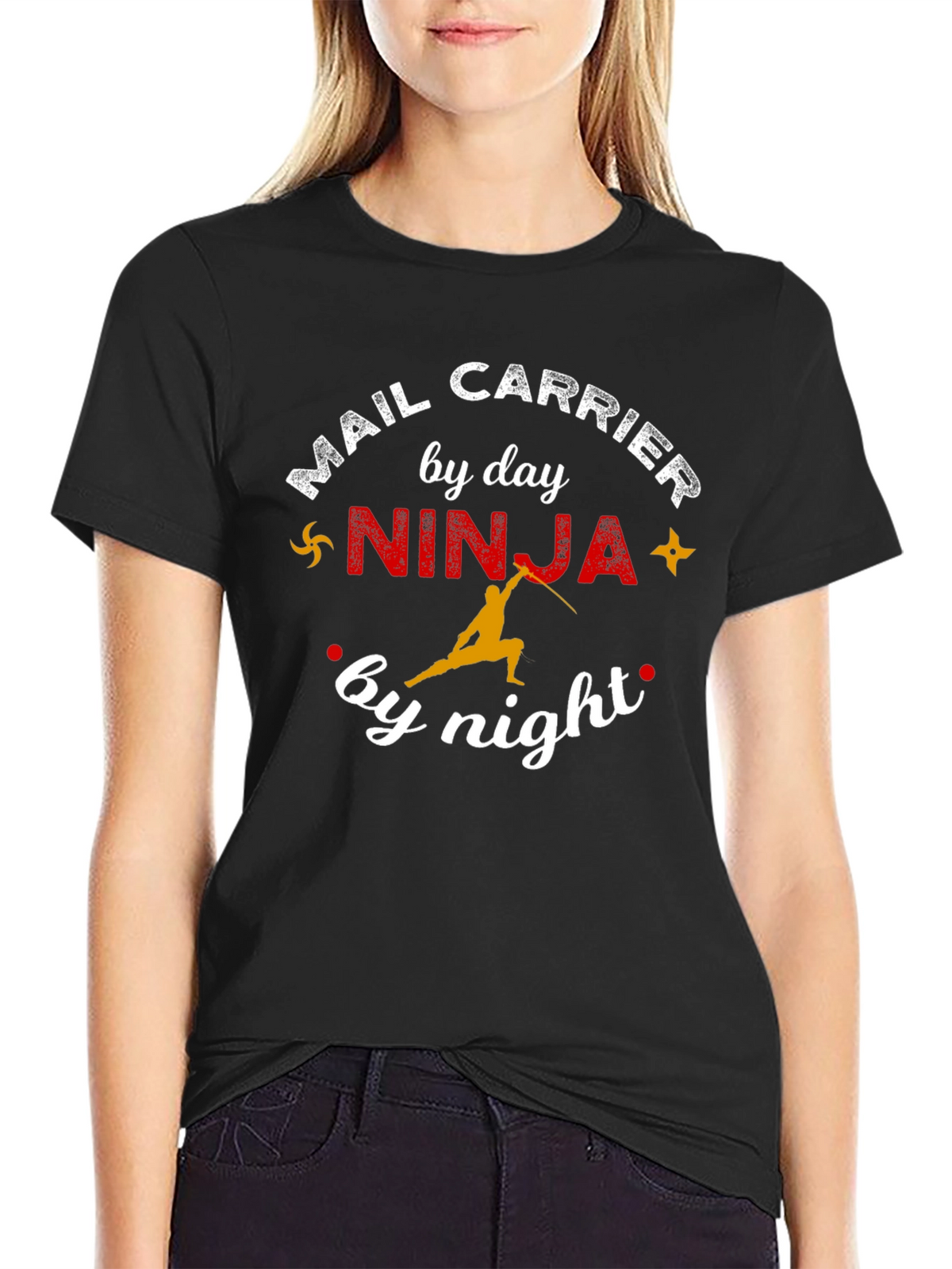 Mail Carrier Ninja T-Shirt Funny Postal Worker Tee