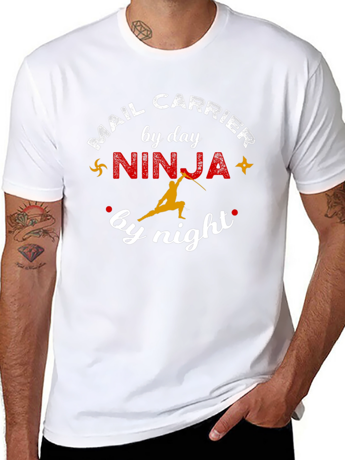 Mail Carrier Ninja T-Shirt Funny Postal Worker Tee
