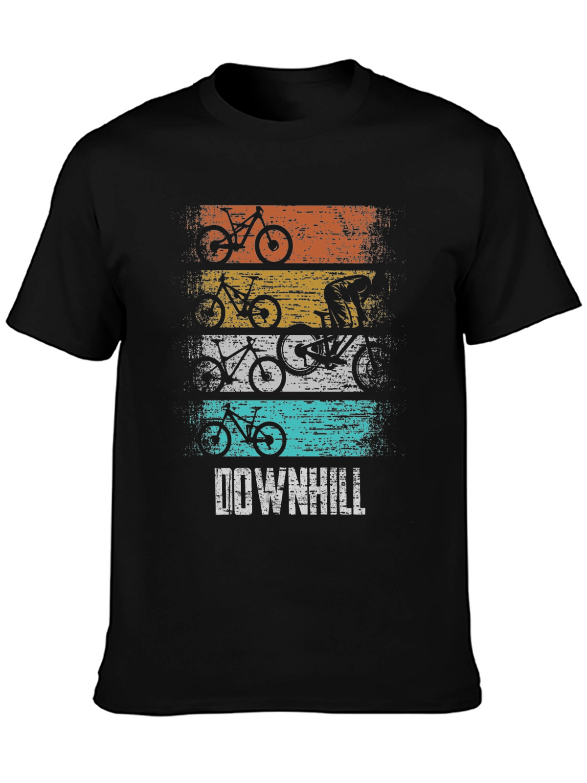 Downhill Mountain Biking Graphic T-Shirt