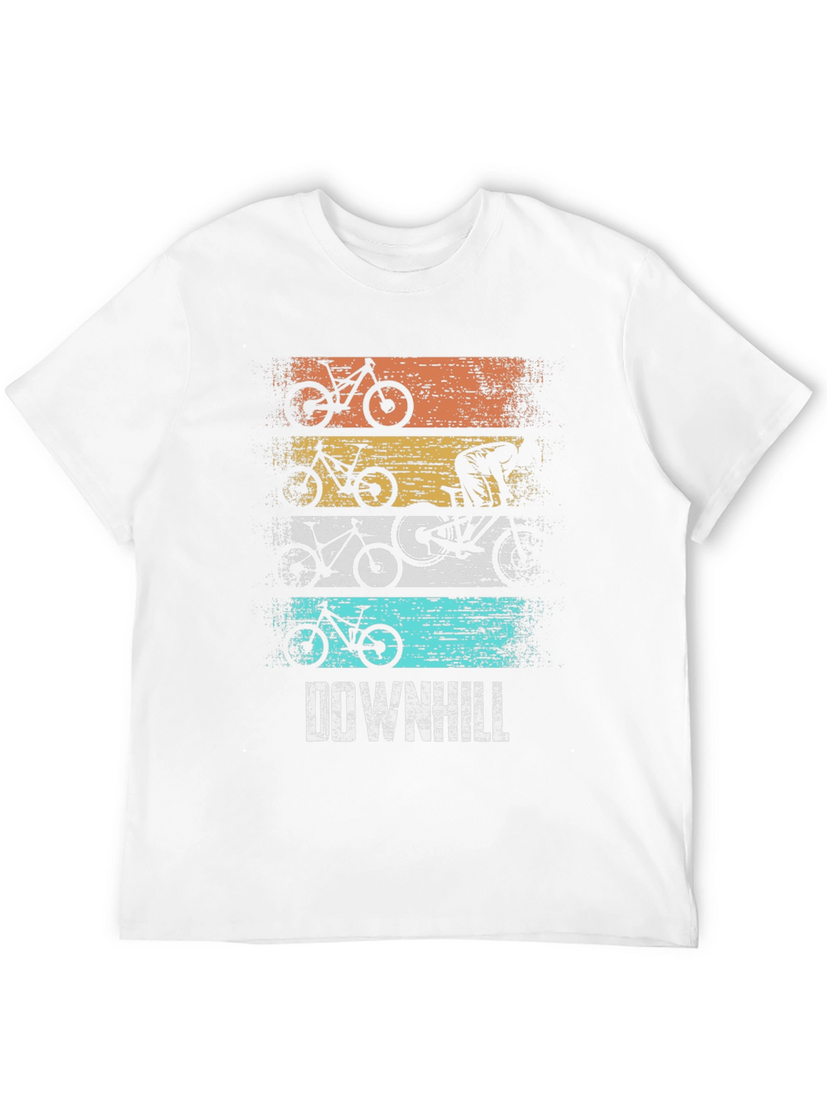 Downhill Mountain Biking Graphic T-Shirt