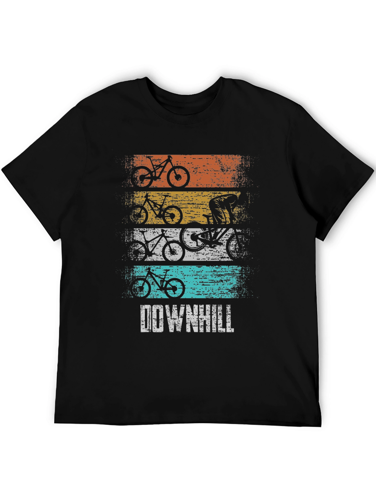Downhill Mountain Biking Graphic T-Shirt