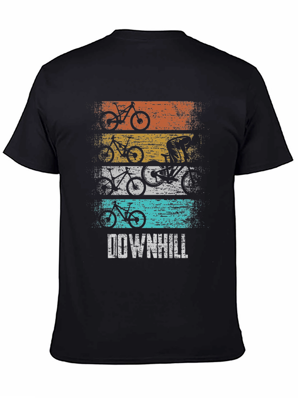 Downhill Mountain Biking Graphic T-Shirt
