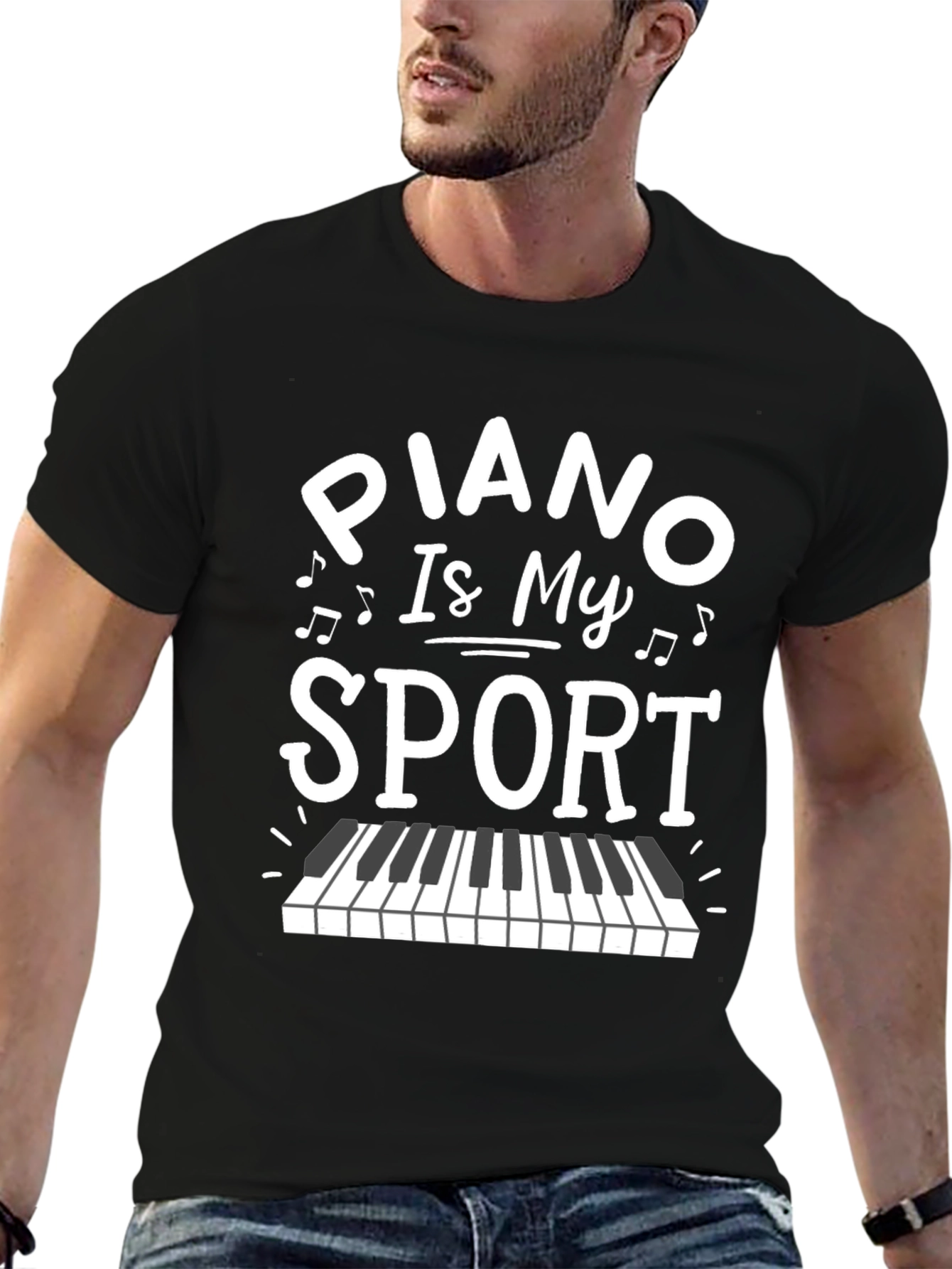 Piano Is My Sport Graphic T-Shirt