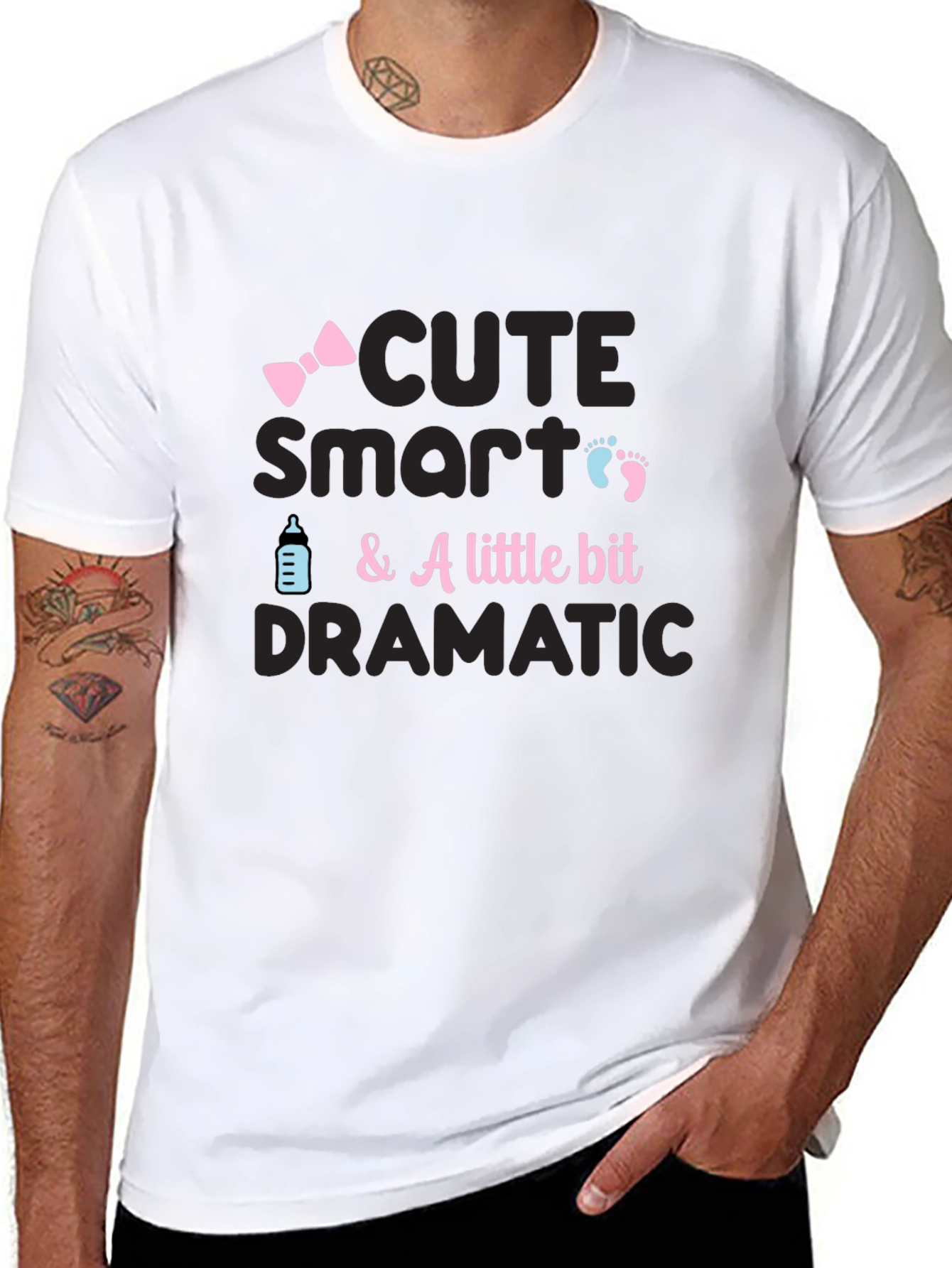 Cute Smart & A Little Bit Dramatic Baby T-Shirt