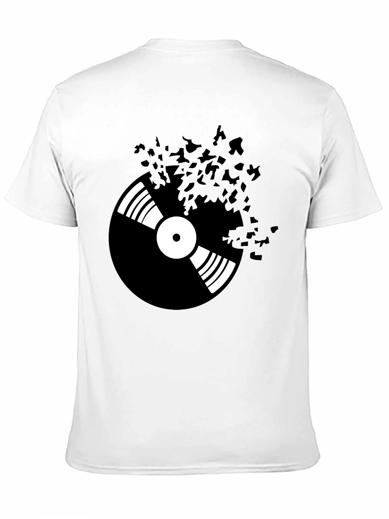 Vinyl Record Graphic Black T-Shirt