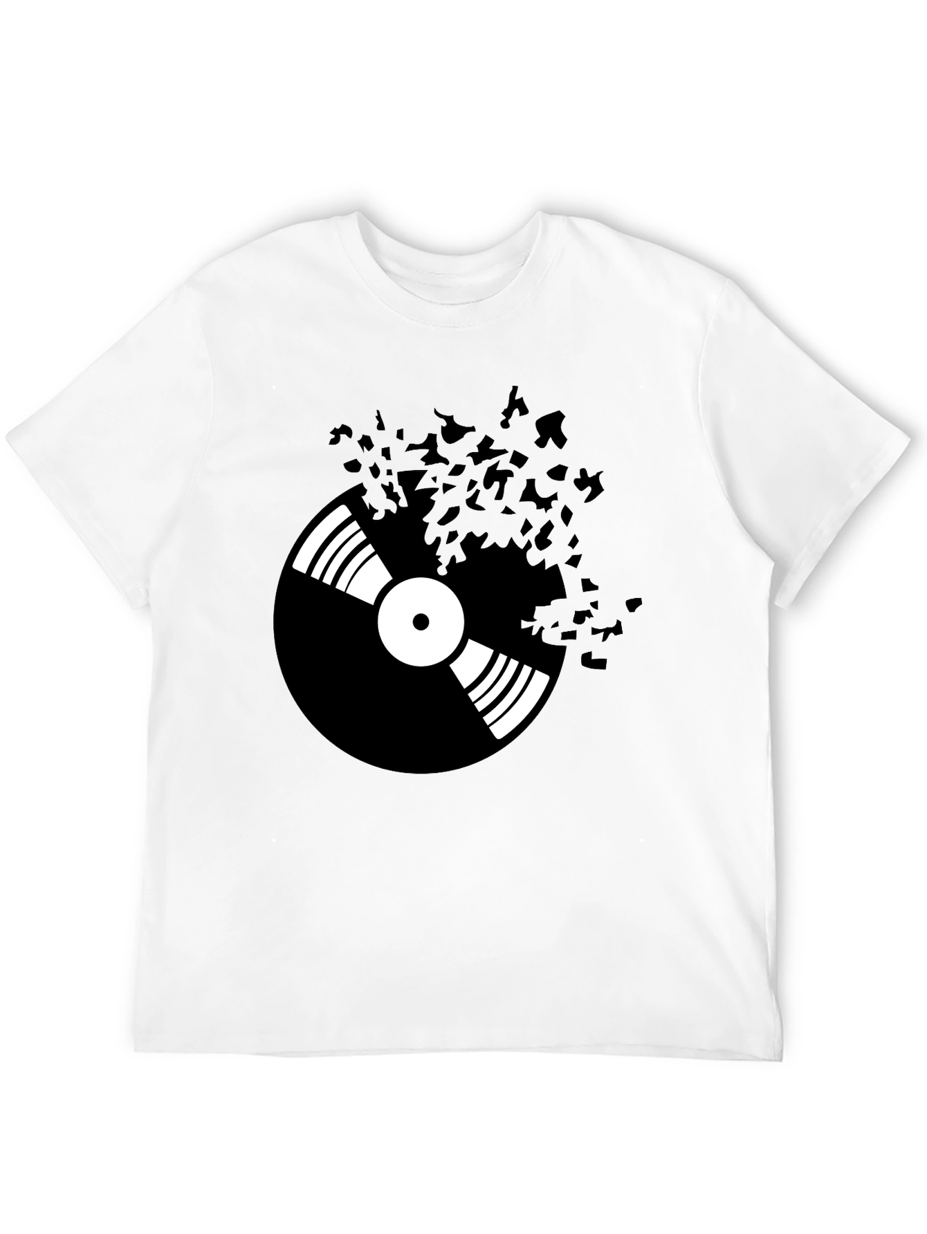 Vinyl Record Graphic Black T-Shirt