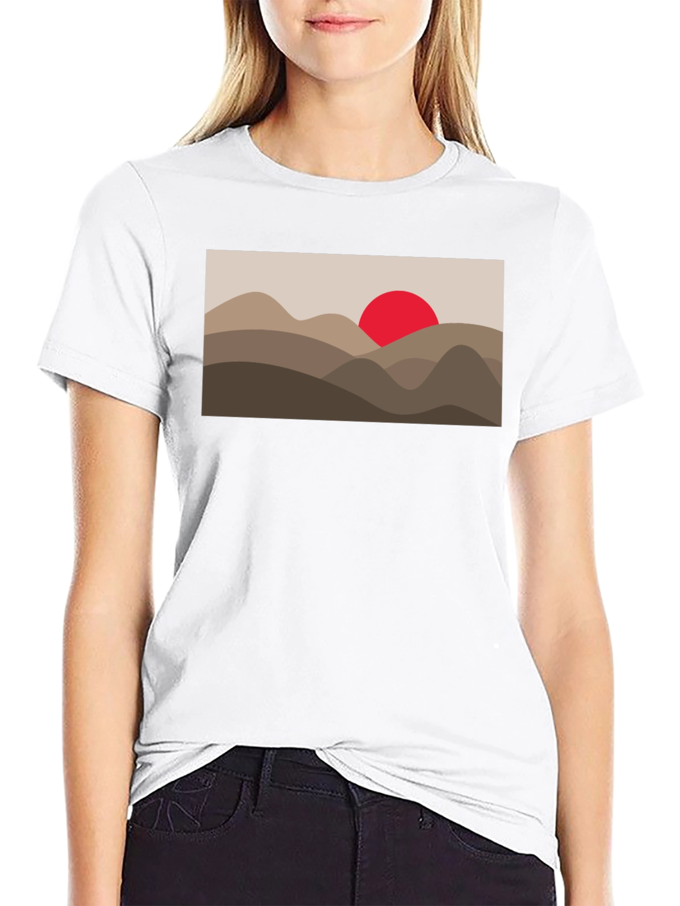Desert Sunset Graphic Tee - Unisex Black T-Shirt