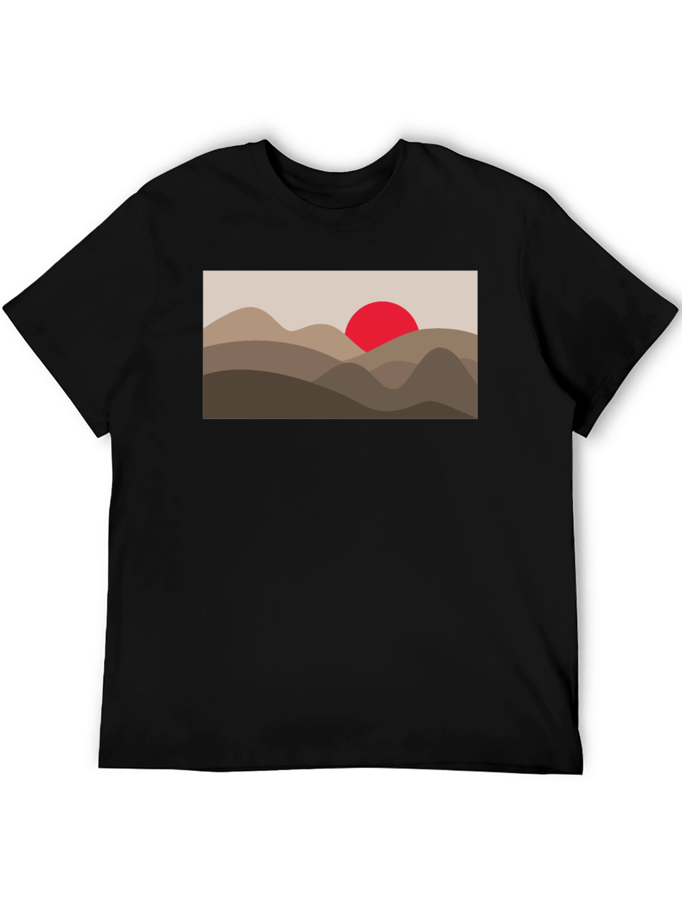 Desert Sunset Graphic Tee - Unisex Black T-Shirt