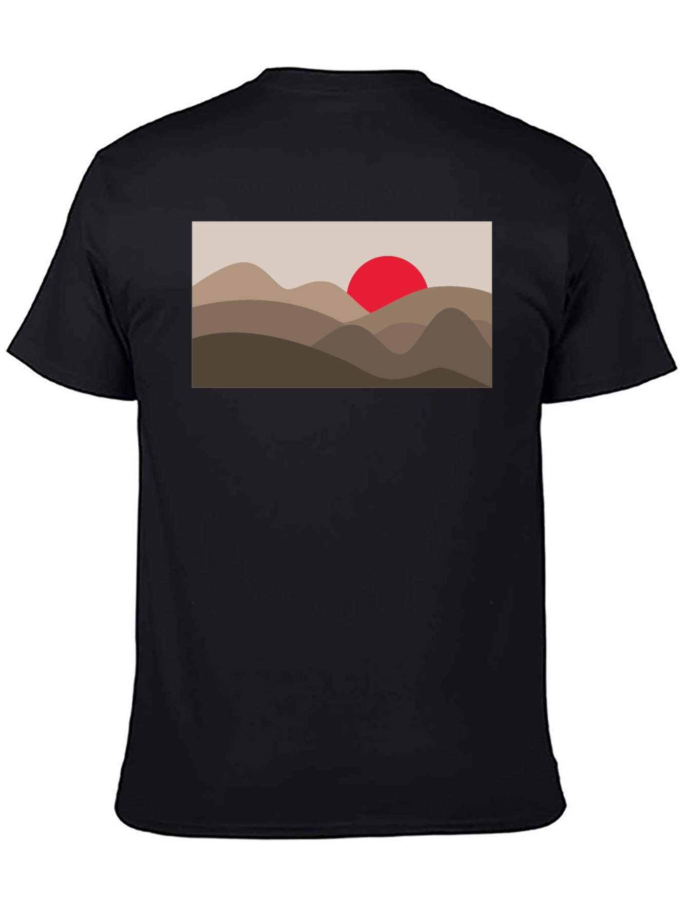 Desert Sunset Graphic Tee - Unisex Black T-Shirt
