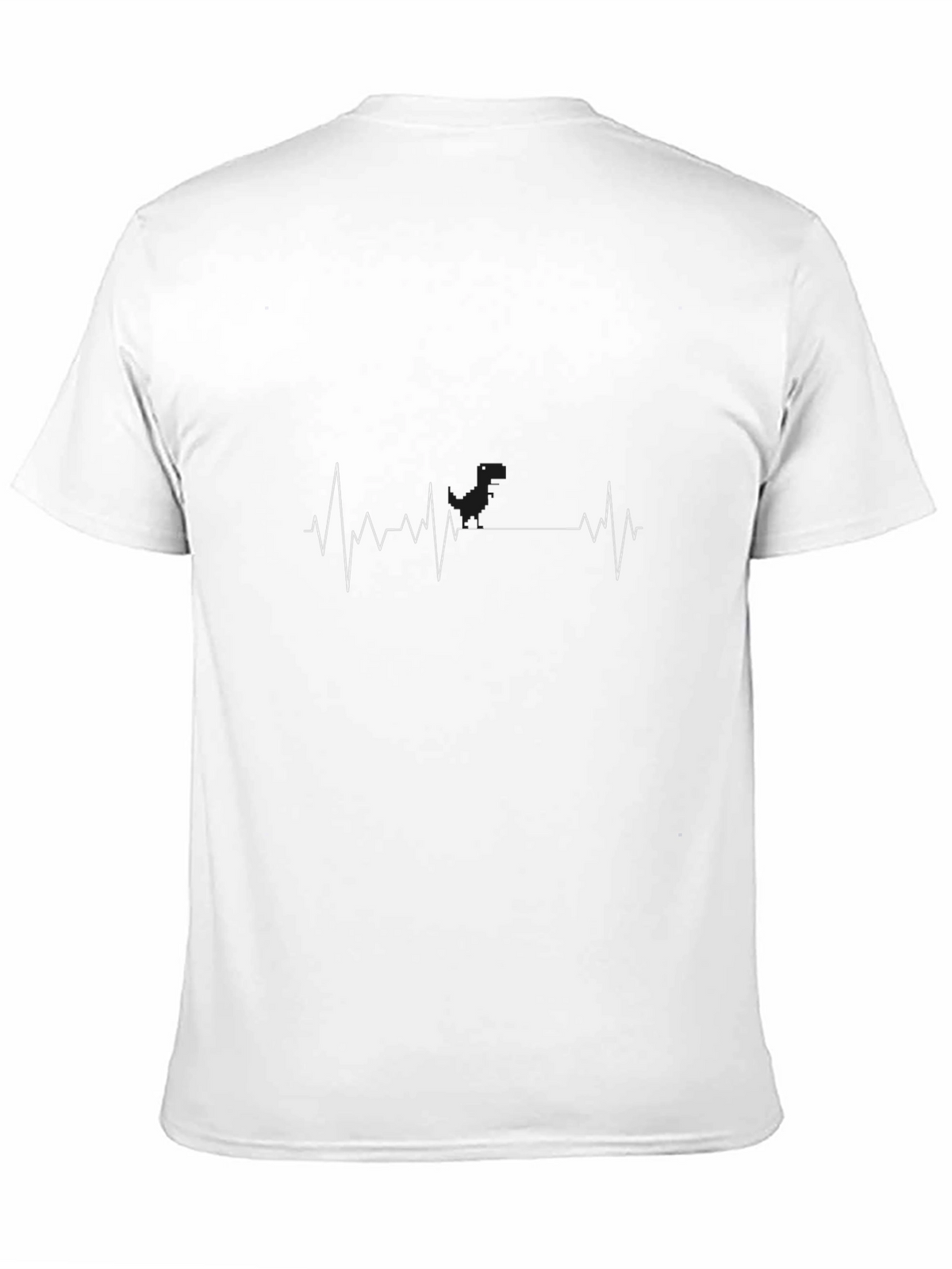 Heartbeat Dinosaur Graphic Tee - Black