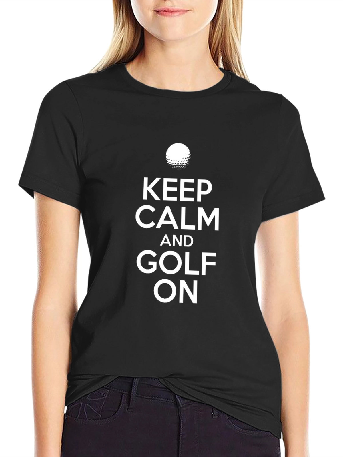 Keep Calm and Golf On - Mens Graphic Tee
