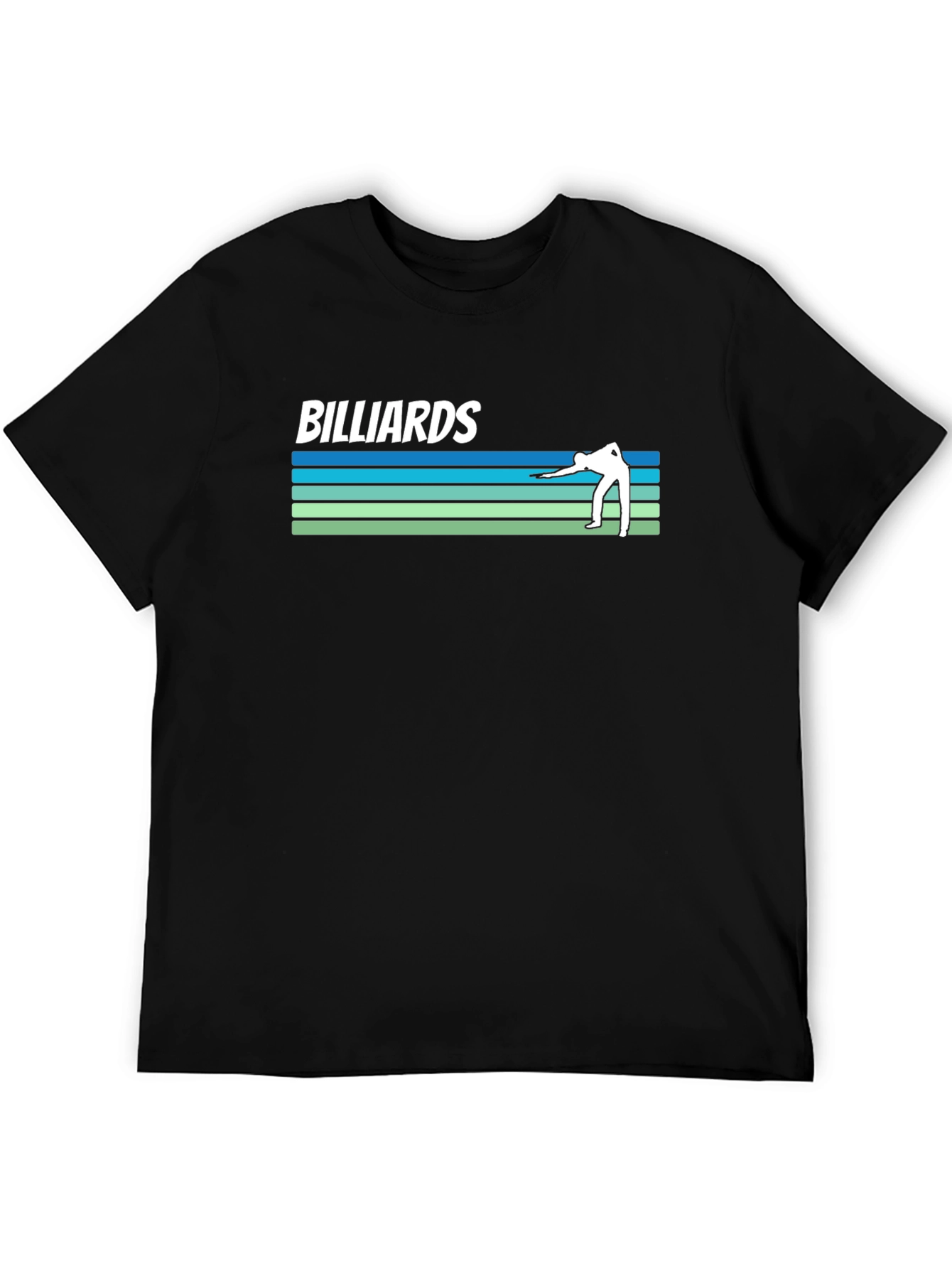 Billiards Graphic Tee - Cool Retro Design