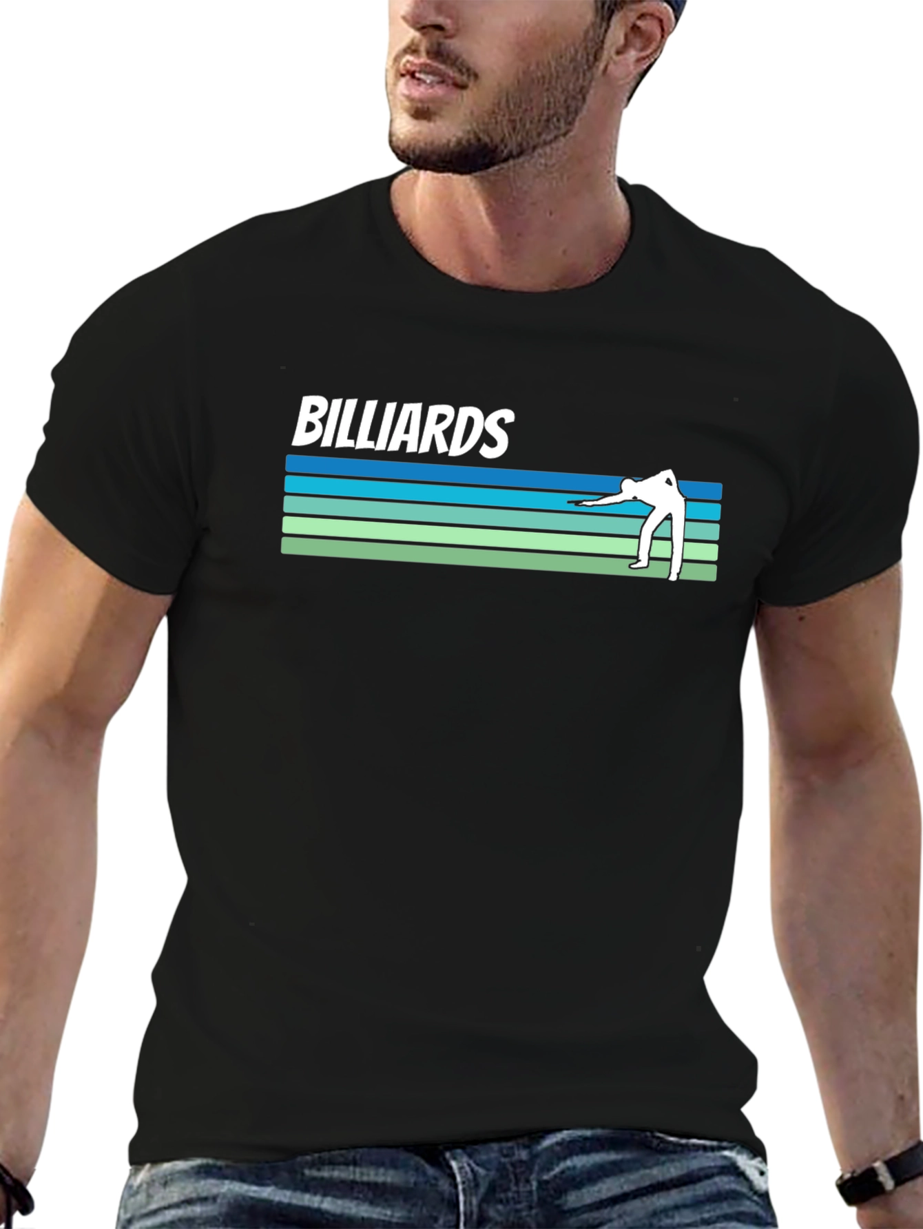 Billiards Graphic Tee - Cool Retro Design