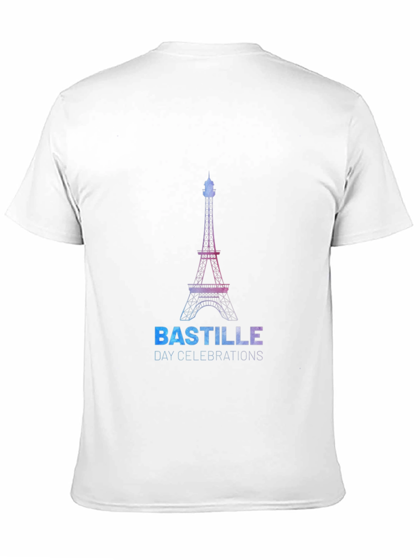 Bastille Day Eiffel Tower Graphic Tee - Black