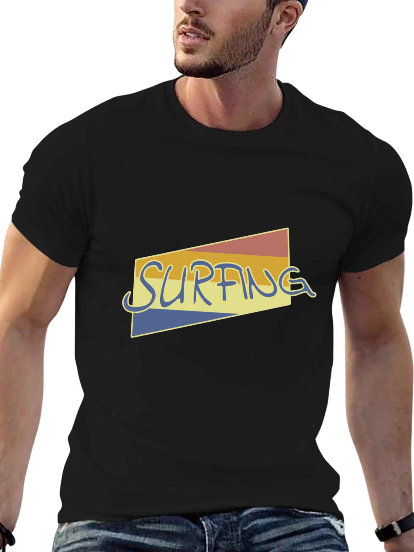 Retro Surfing Graphic Tee