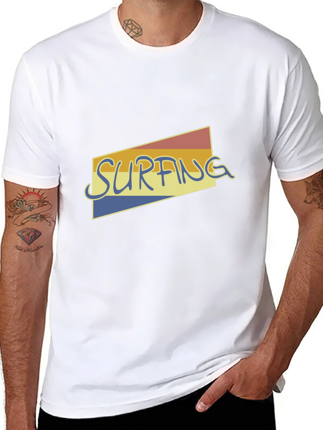 Retro Surfing Graphic Tee