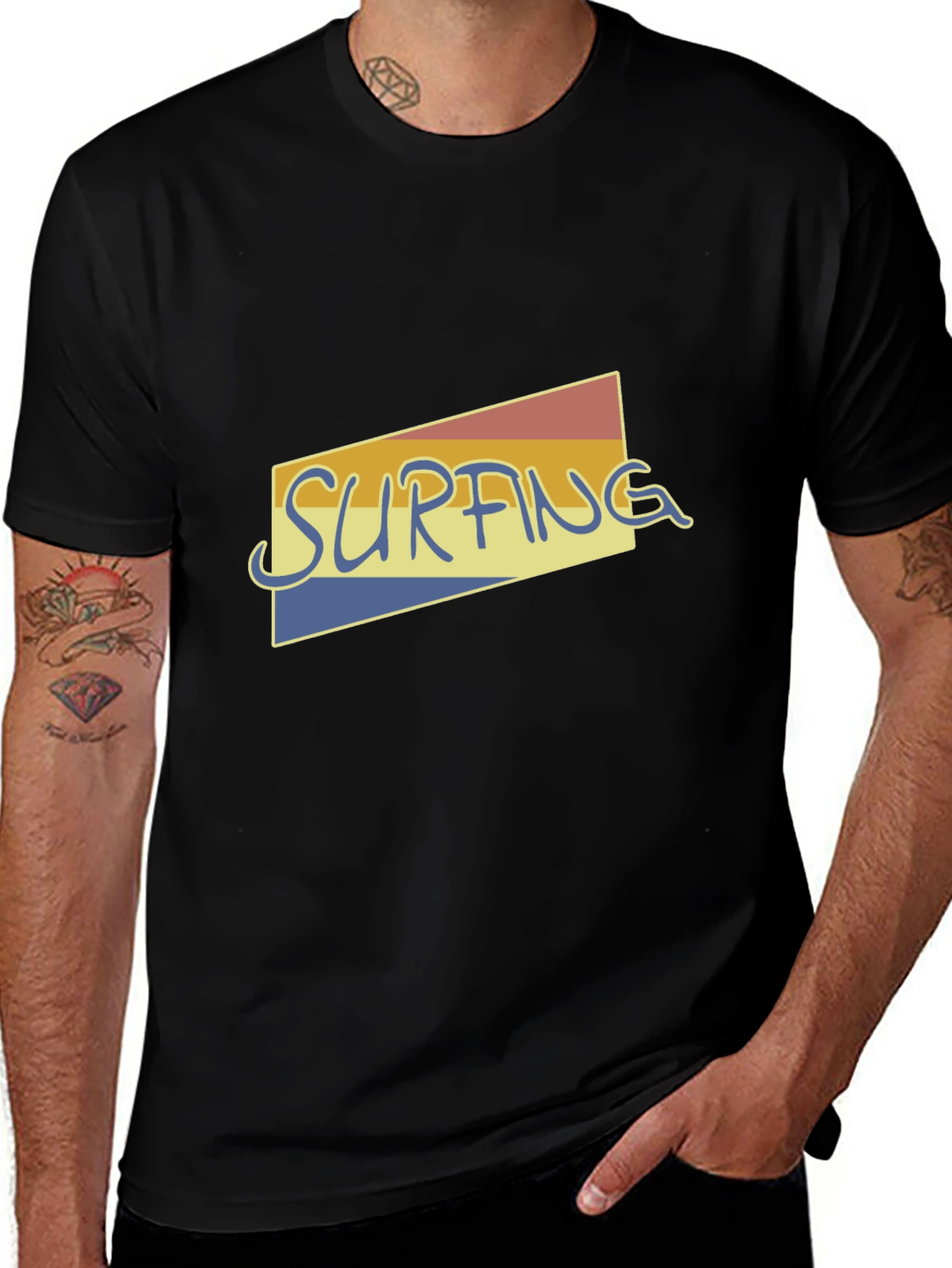 Retro Surfing Graphic Tee