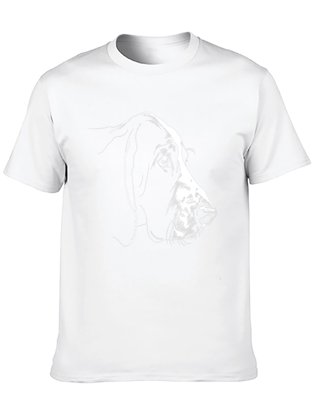 Dog Sketch T-Shirt - Black Cotton Tee