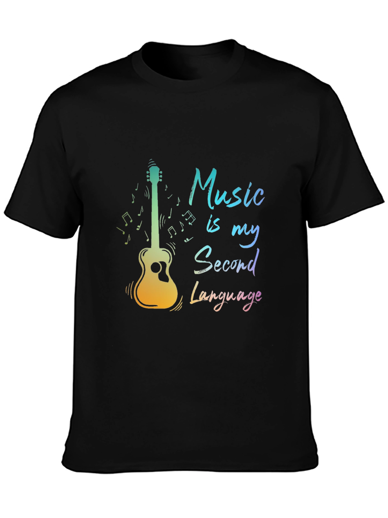 Music is My Second Language Graphic Tee