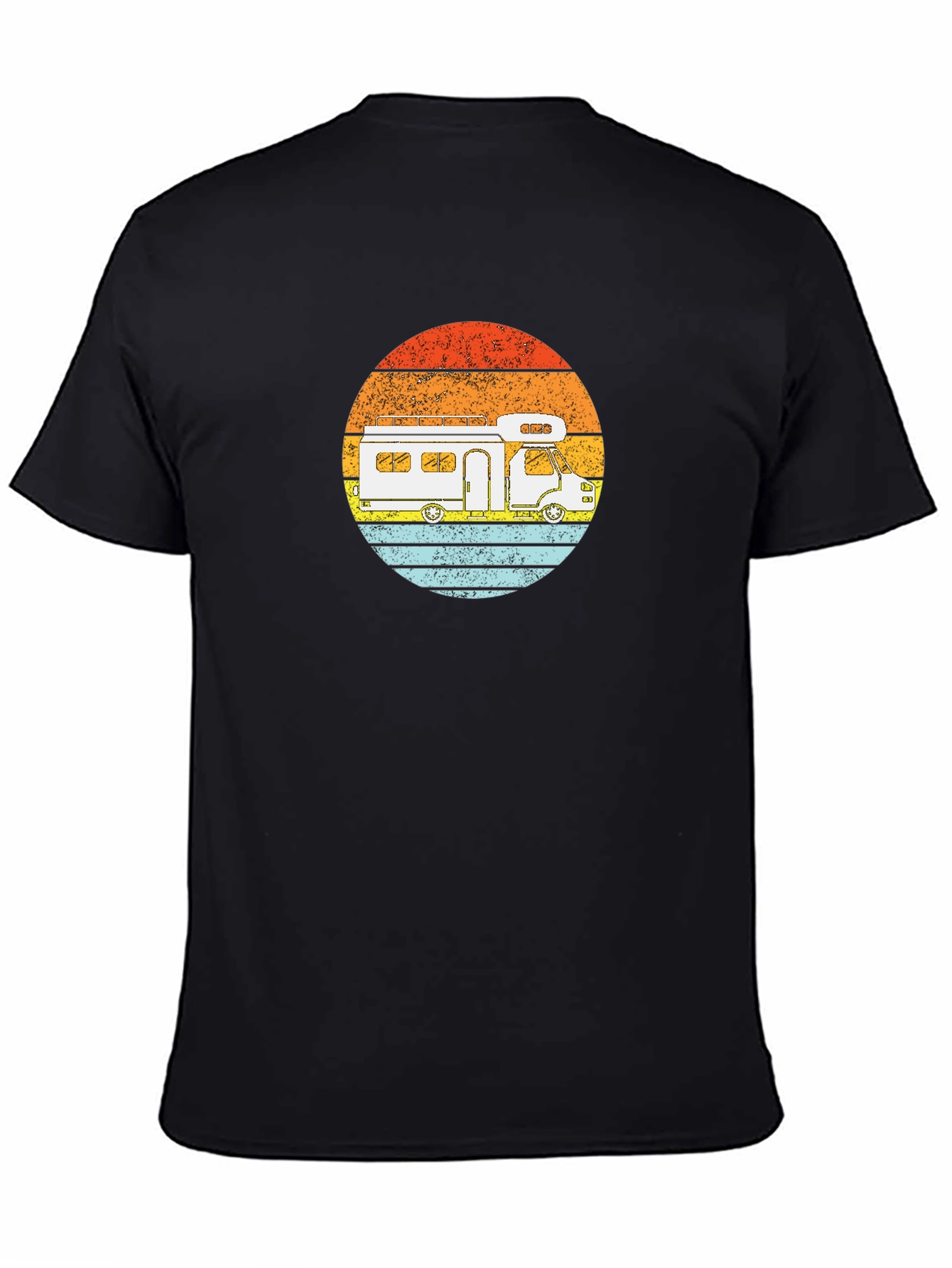 Retro RV Sunset Graphic Tee - Camping Adventure Shirt