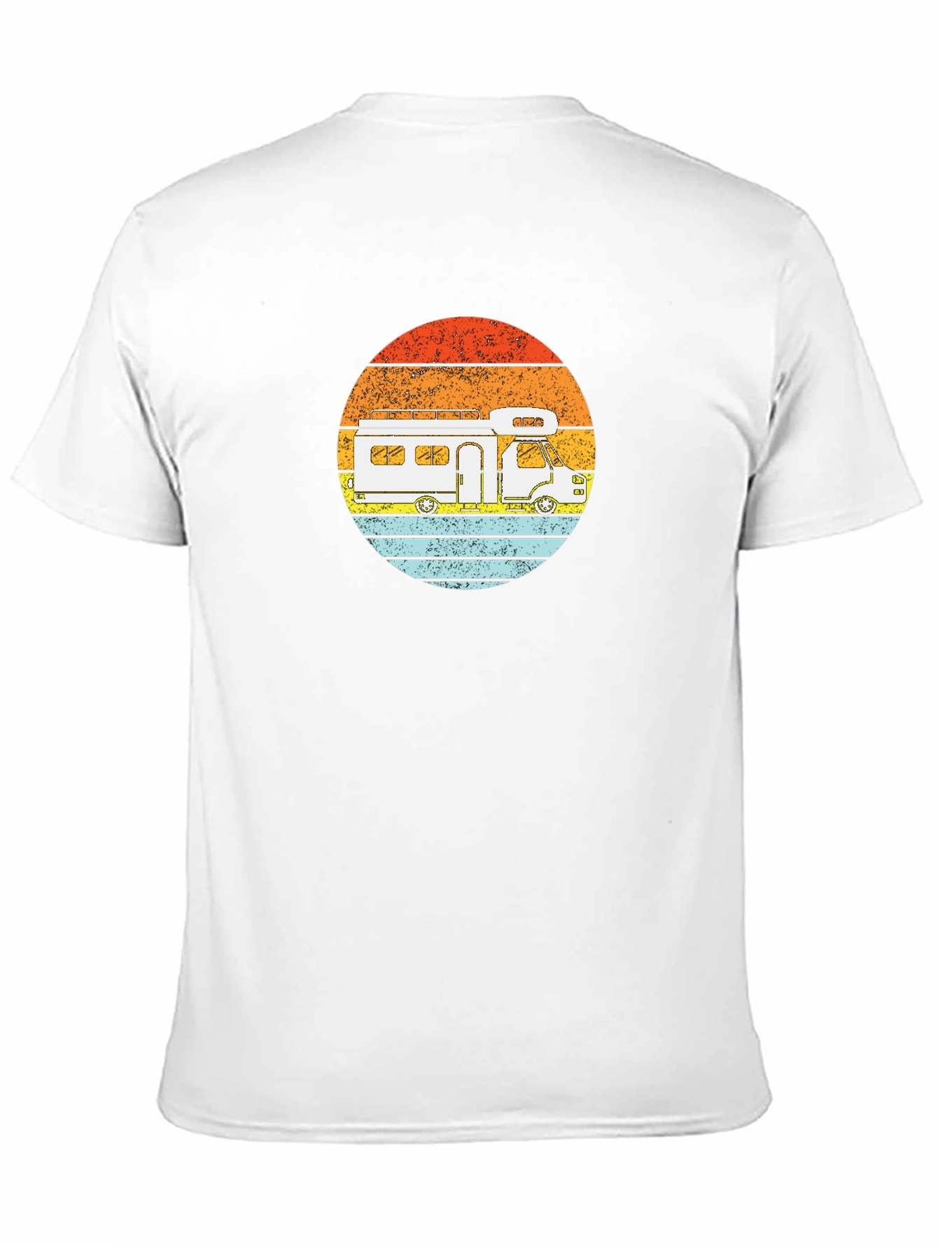 Retro RV Sunset Graphic Tee - Camping Adventure Shirt