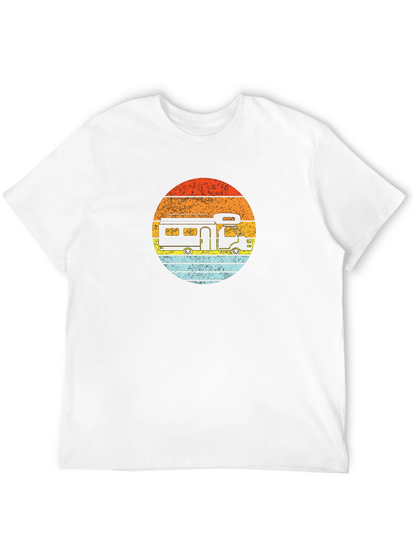 Retro RV Sunset Graphic Tee - Camping Adventure Shirt