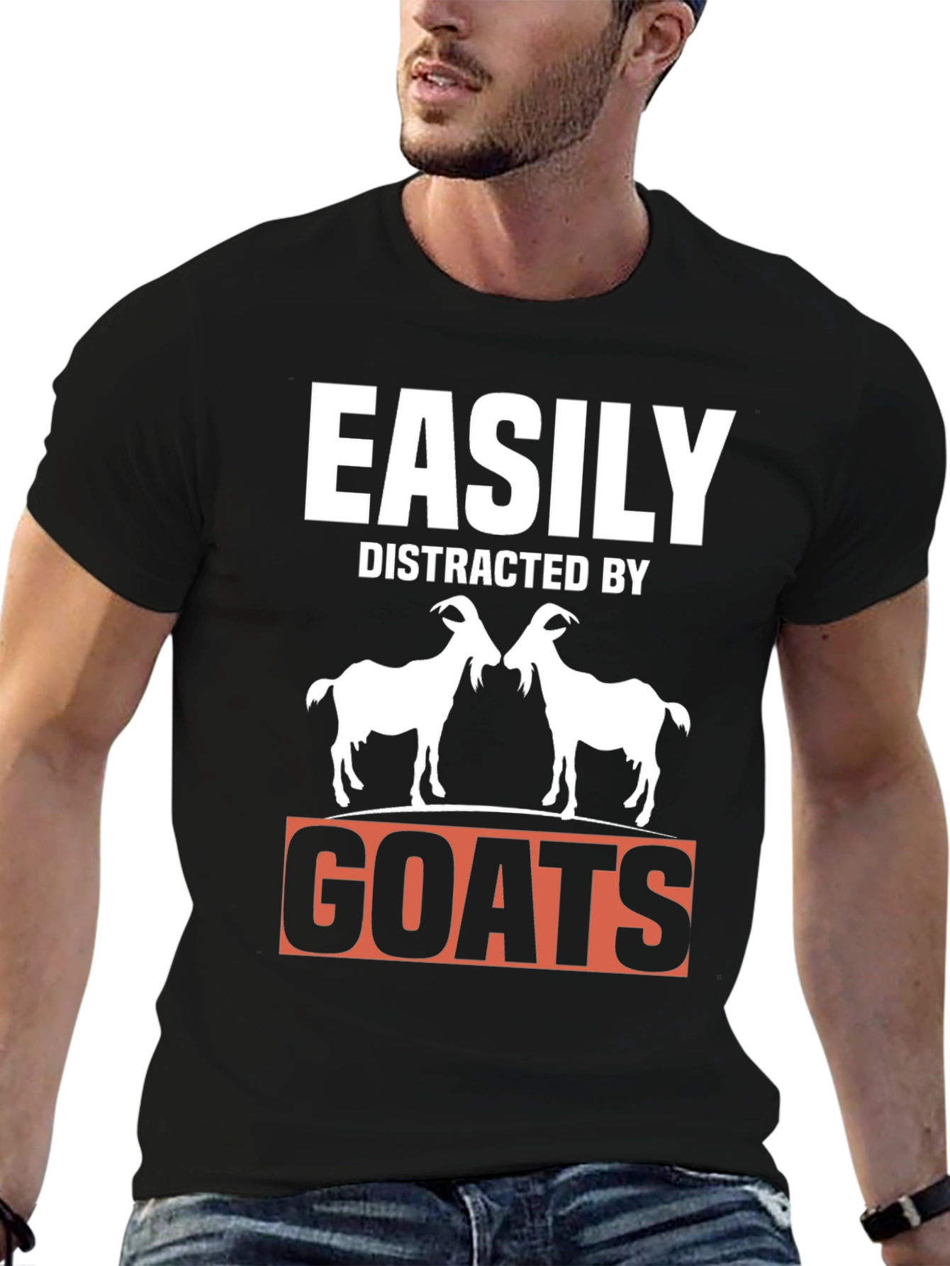 Easily Distracted By Goats T-Shirt