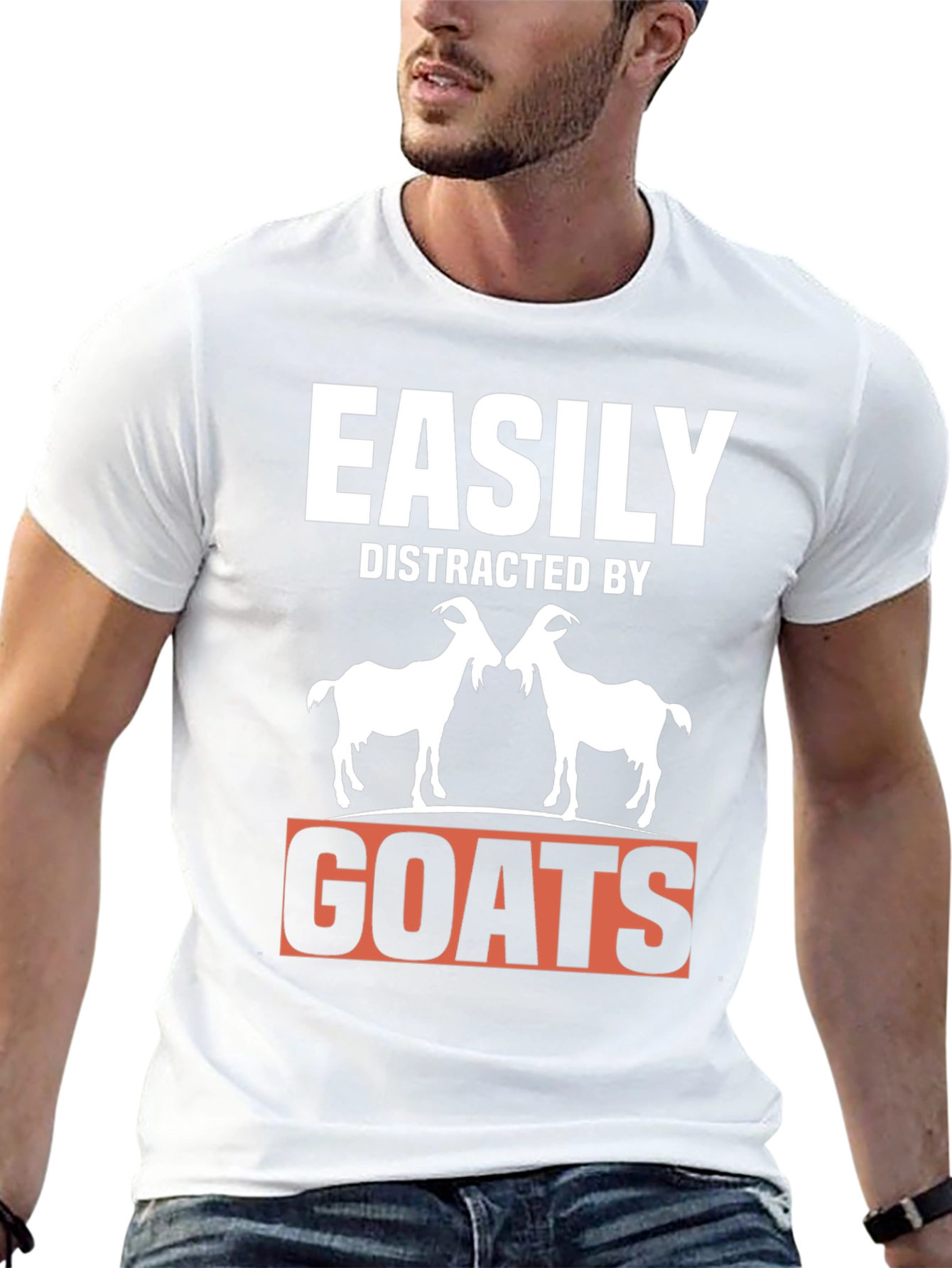 Easily Distracted By Goats T-Shirt