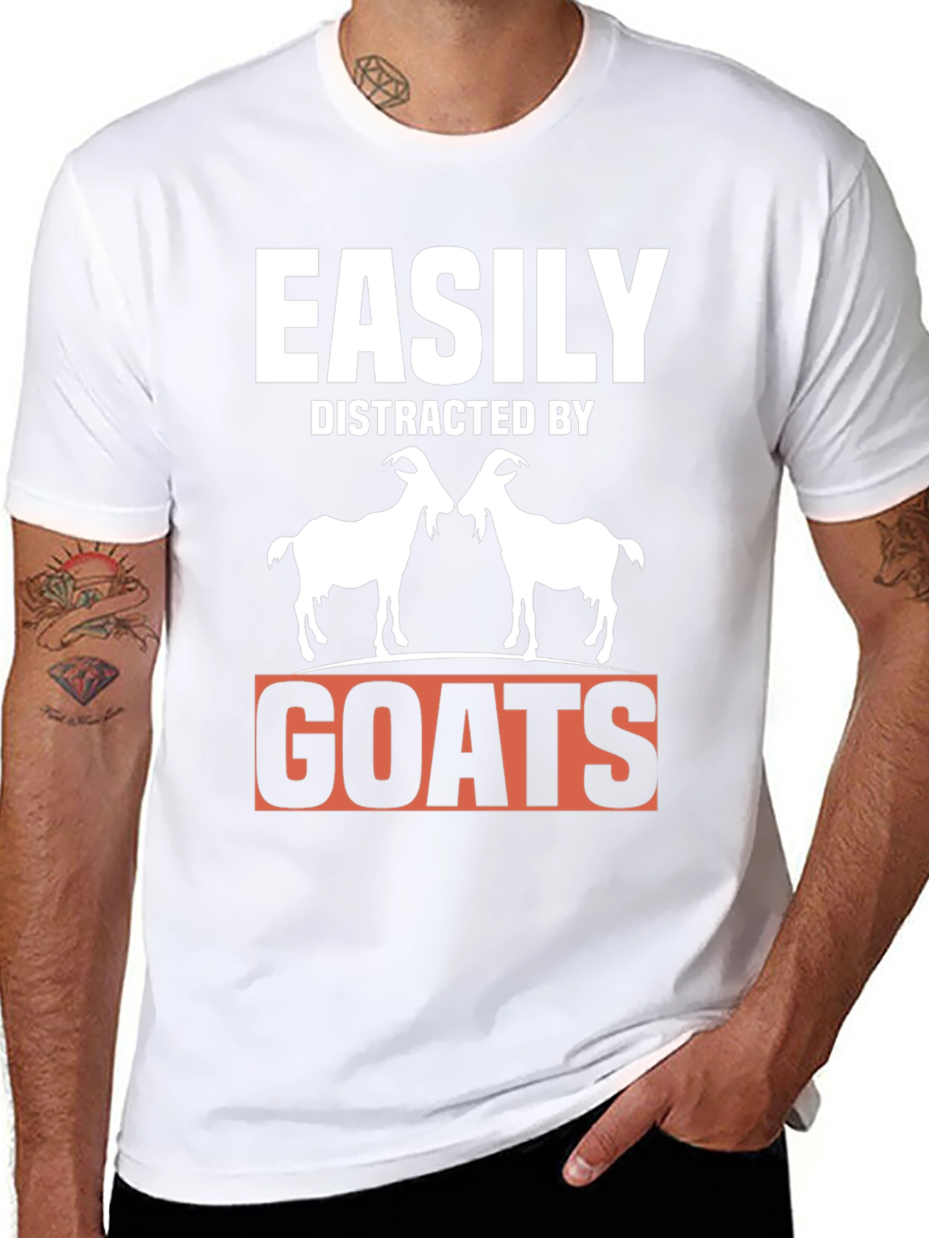 Easily Distracted By Goats T-Shirt