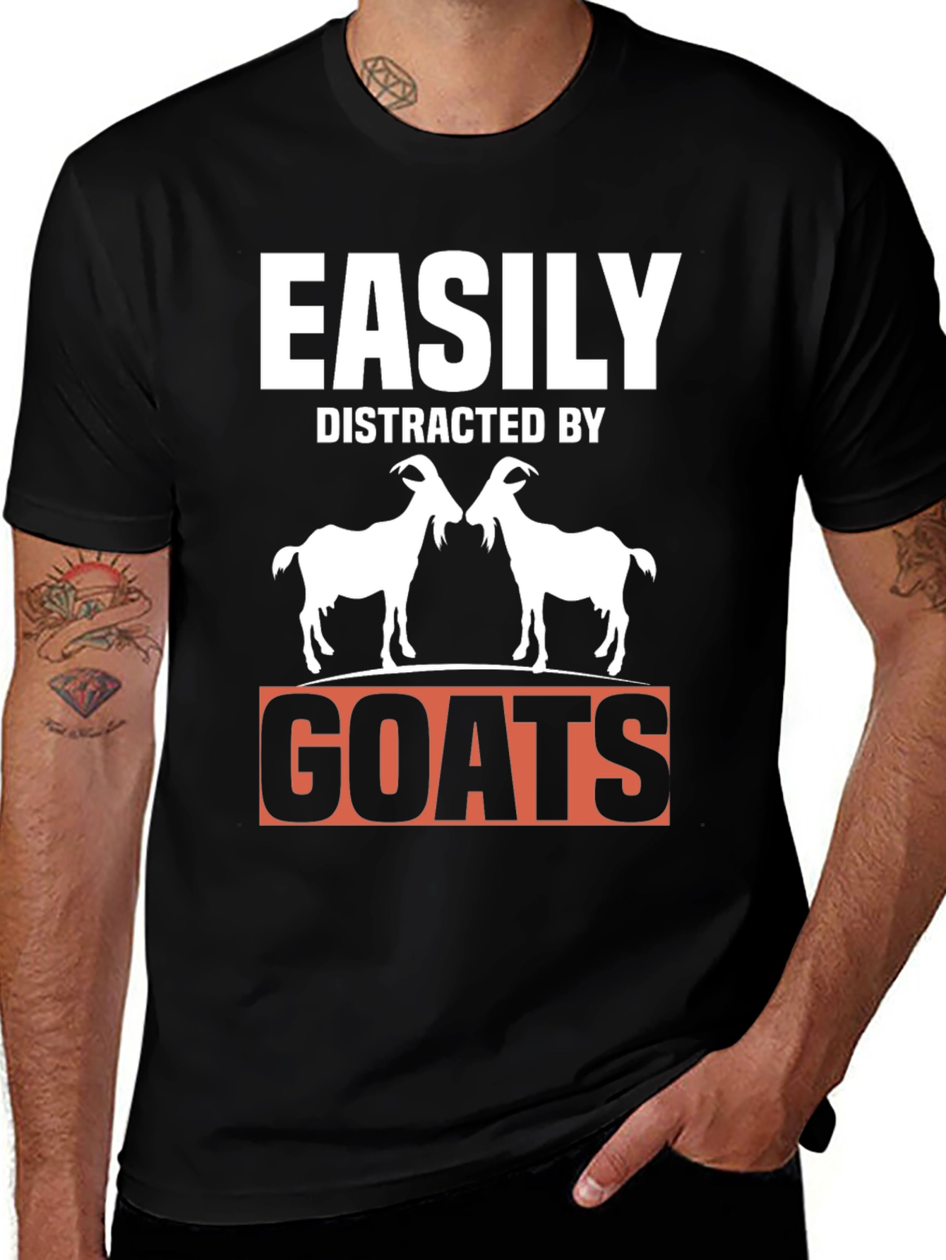 Easily Distracted By Goats T-Shirt
