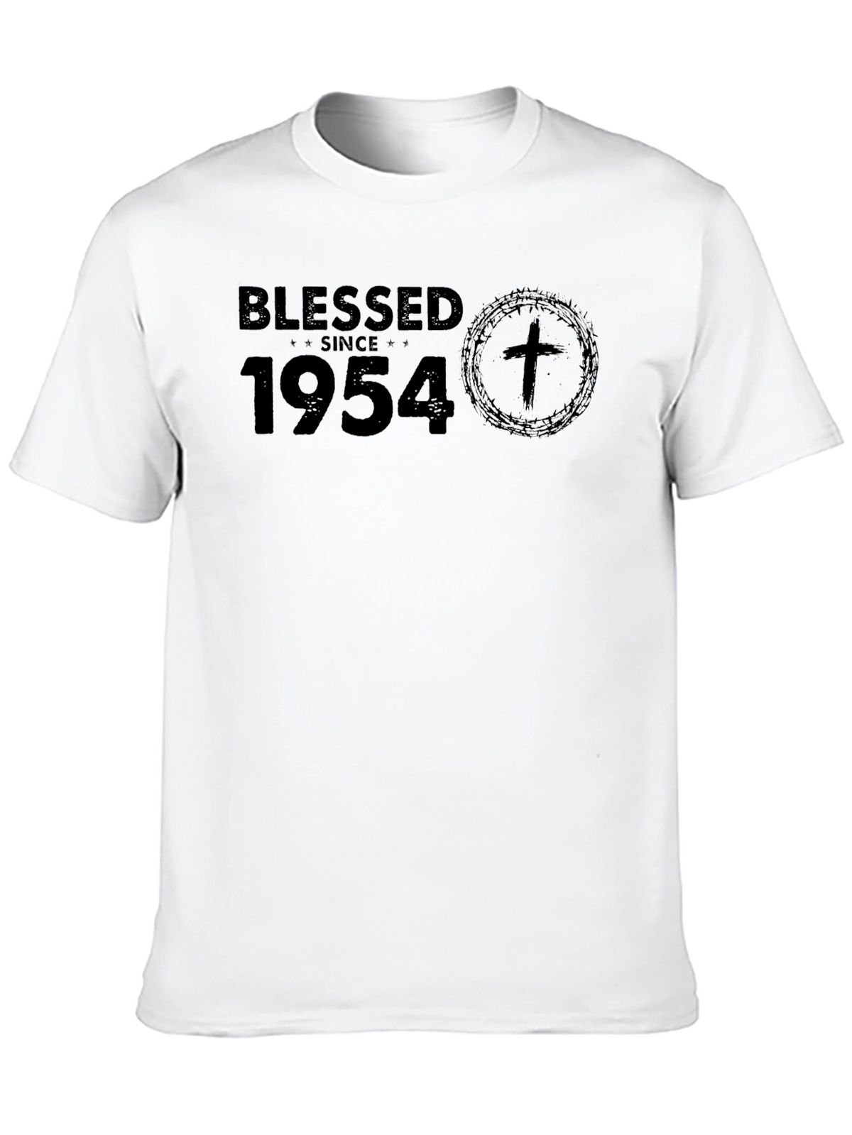 Blessed Since 1954 Black T-Shirt