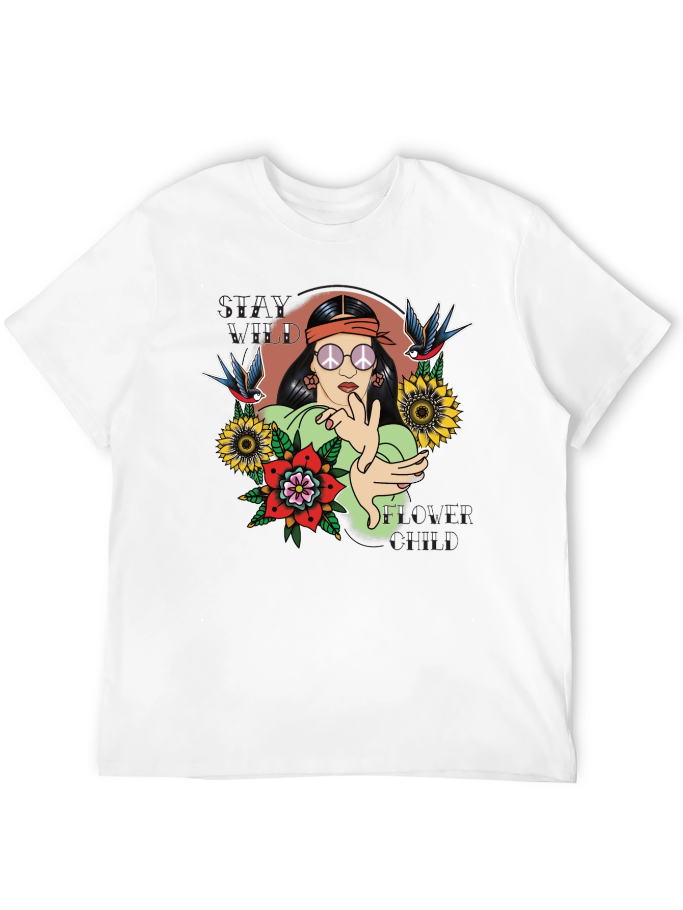 Stay Wild Flower Child Graphic T-Shirt