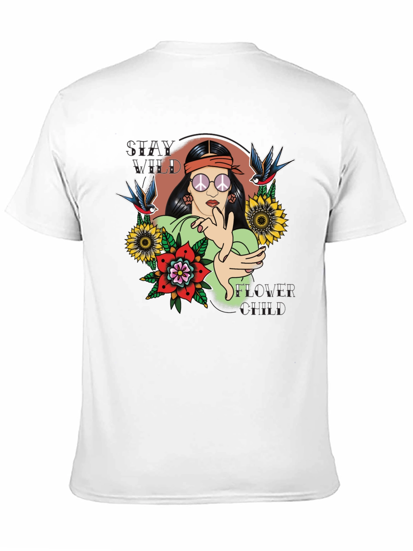 Stay Wild Flower Child Graphic T-Shirt
