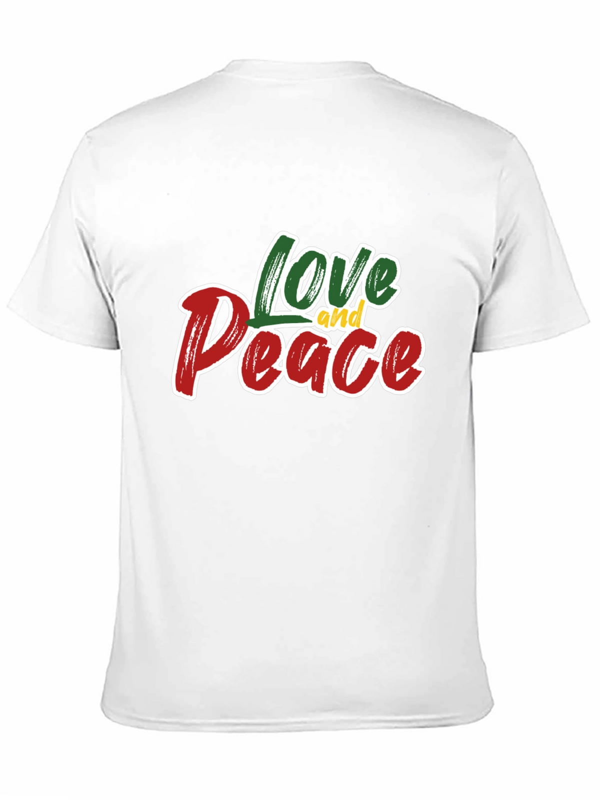 Love and Peace Graphic T-Shirt - Stylish Black Tee