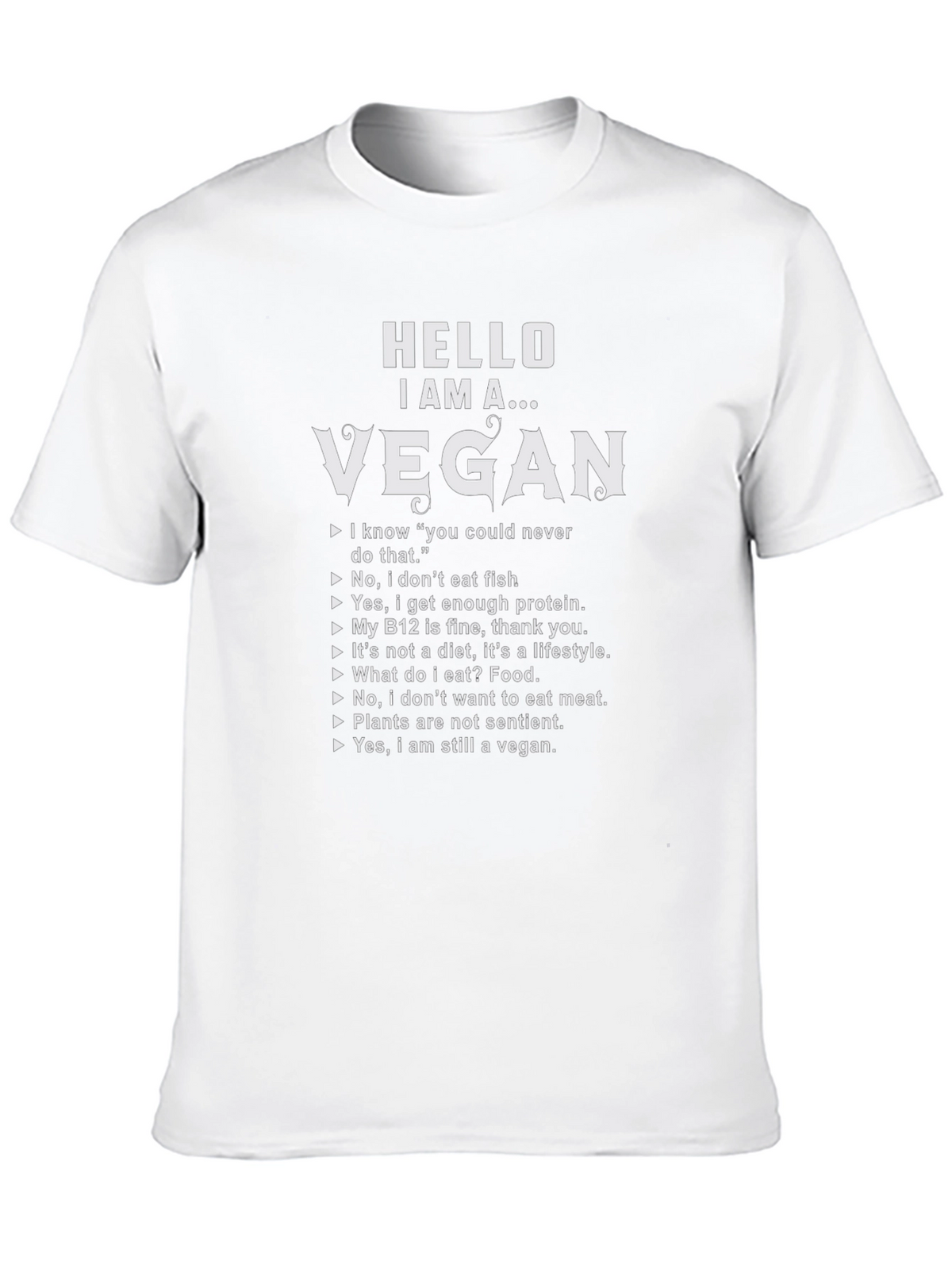 Hello I Am A Vegan T-Shirt