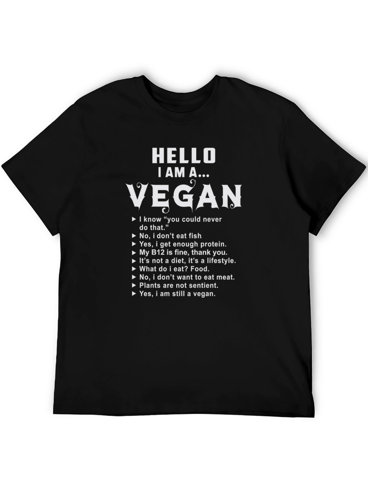 Hello I Am A Vegan T-Shirt