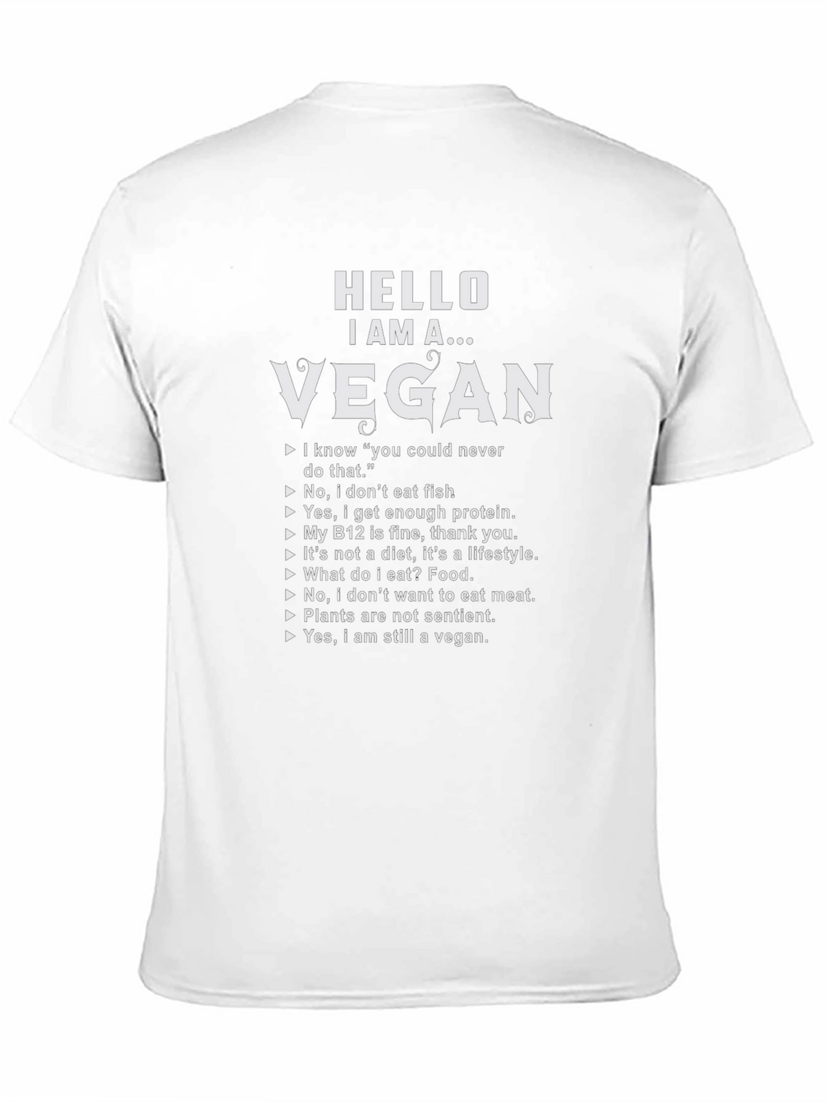 Hello I Am A Vegan T-Shirt