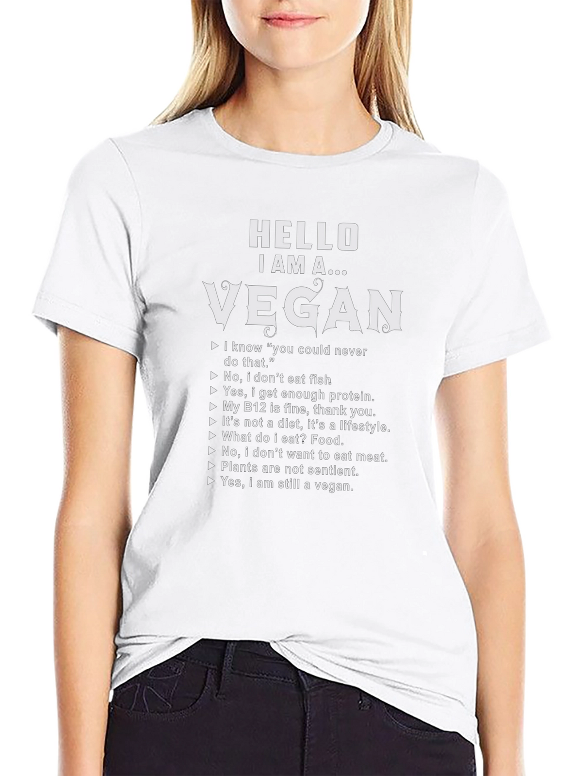 Hello I Am A Vegan T-Shirt