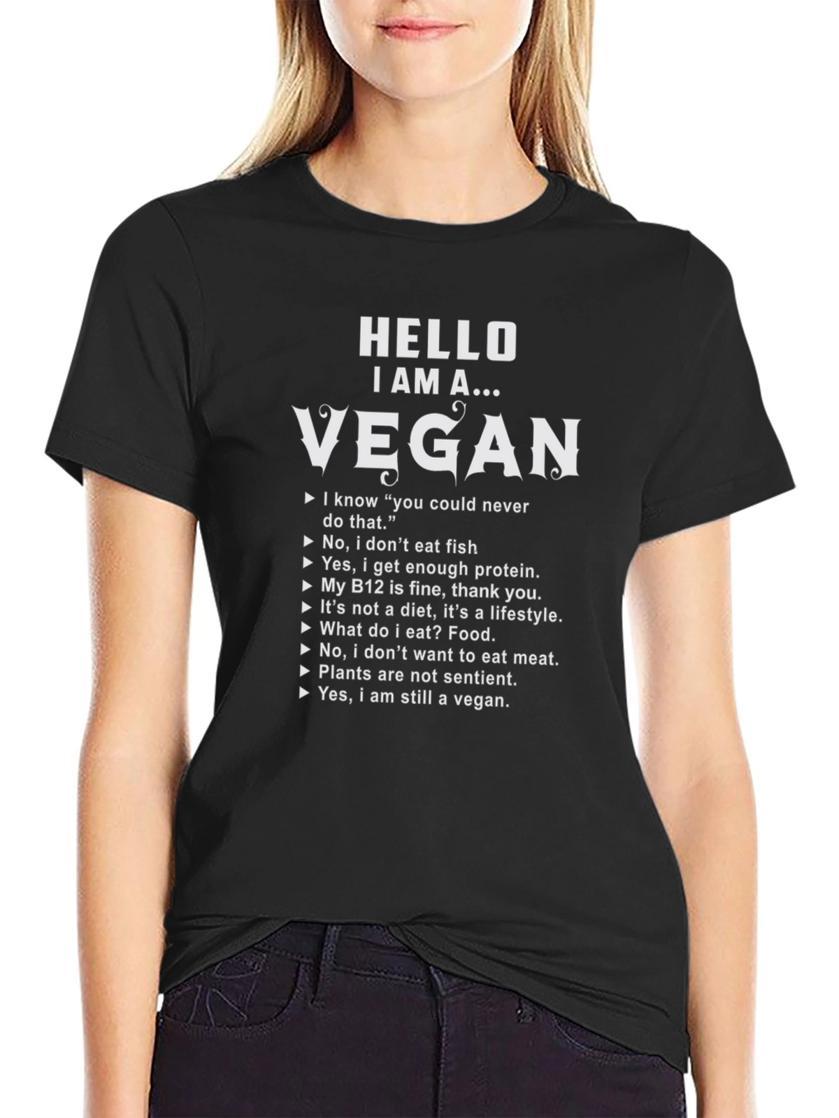 Hello I Am A Vegan T-Shirt