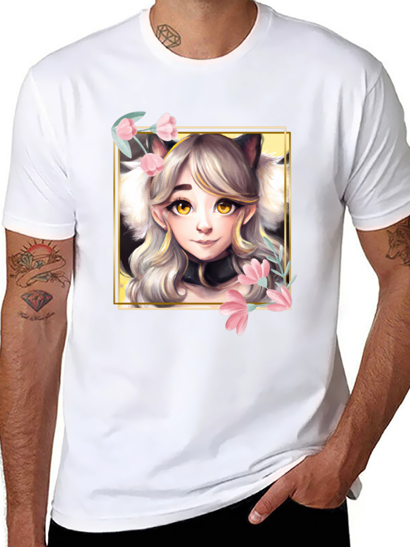 Anime Cat Girl T-Shirt