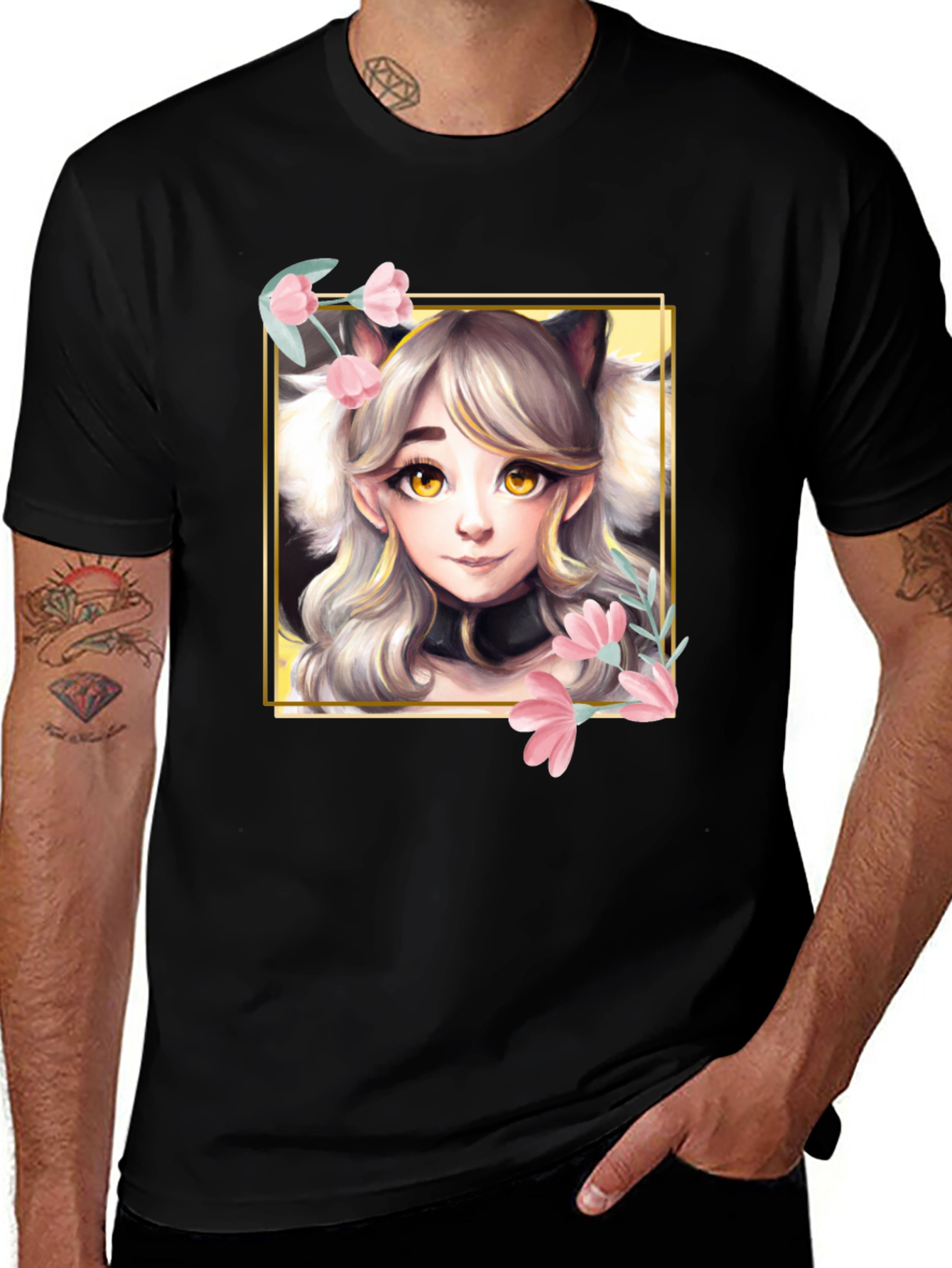 Anime Cat Girl T-Shirt