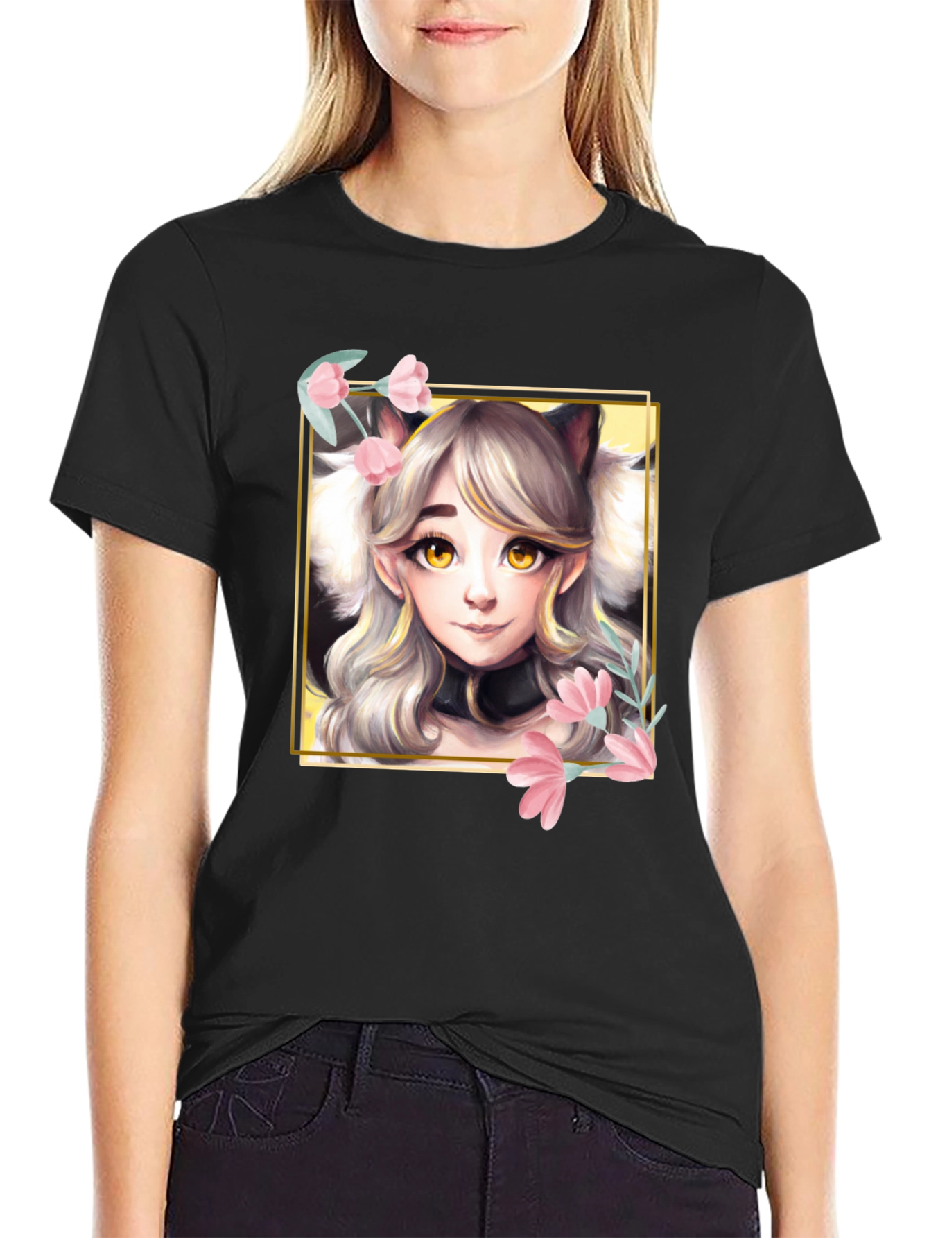 Anime Cat Girl T-Shirt